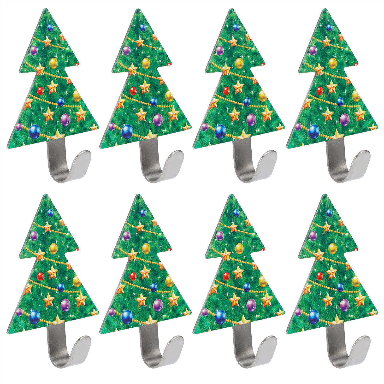 8Pcs Christmas Tree Sticking Hook Stainless Steel PunchFree Hook Kitchen view 5