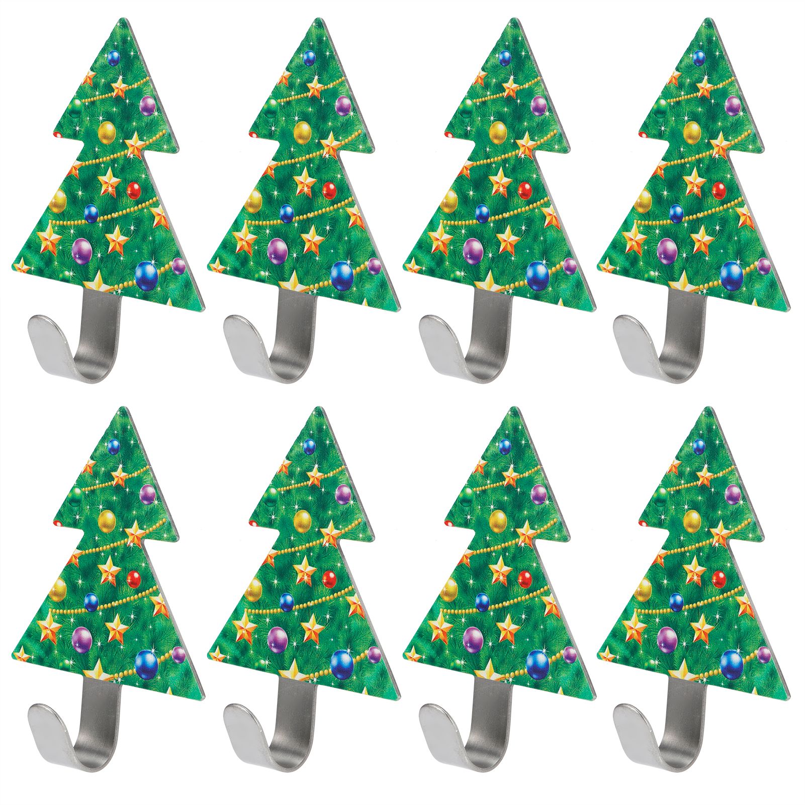 8Pcs Christmas Tree Sticking Hook Stainless Steel PunchFree Hook Kitchen view 6