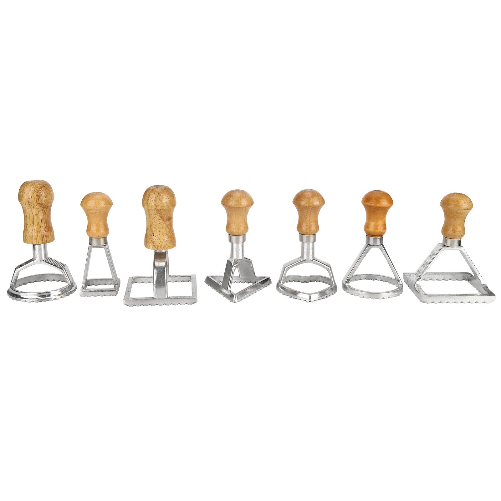 7PCS/Set Dumplings Molds DIY Cookies Cakes Pastry Pasta Stamp Press Cutter view 8