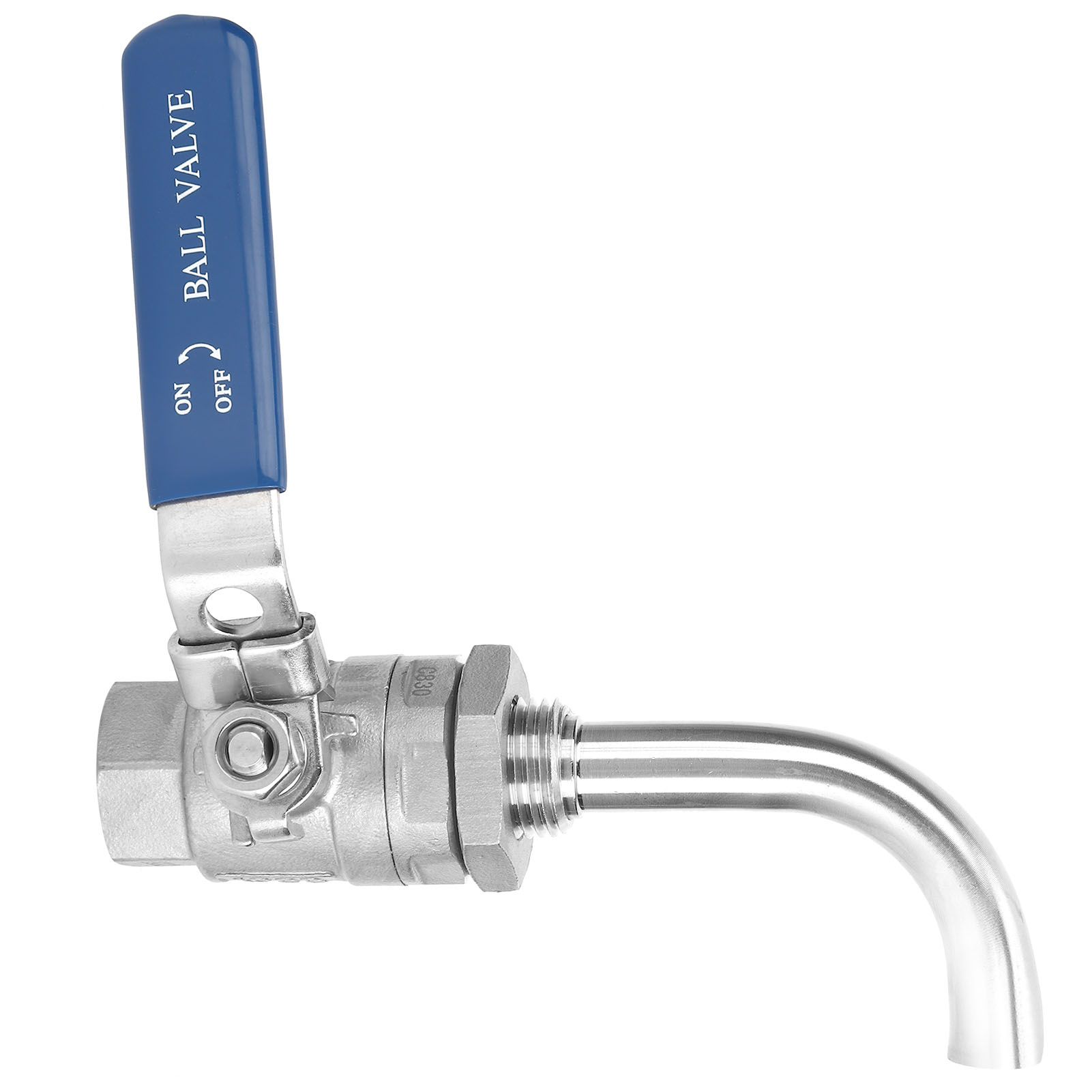 NPT 1/2in 304 Stainless Steel Ball Valve Set Hardware Fittings Home Brewing view 2
