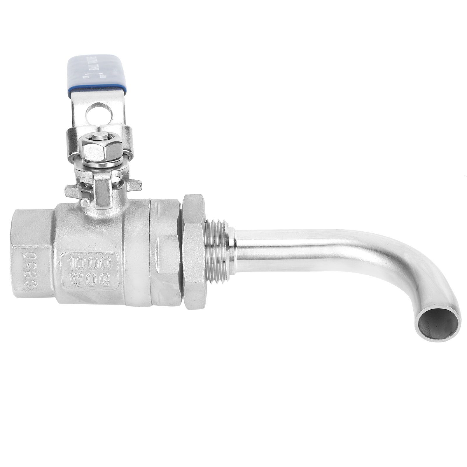 NPT 1/2in 304 Stainless Steel Ball Valve Set Hardware Fittings Home Brewing view 5