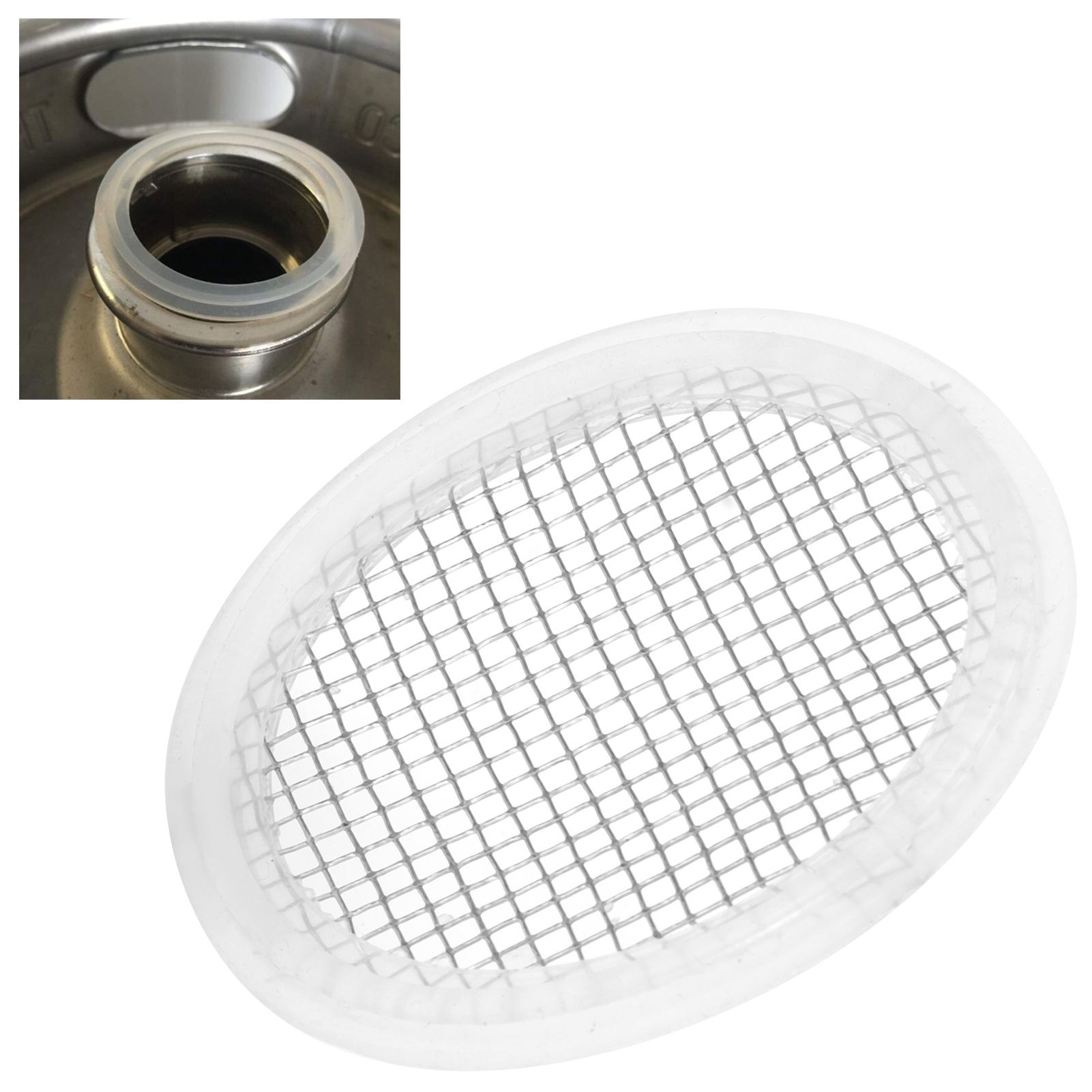 2in Stainless Steel Gasket Mesh Screen for Tri Clamp Connections Homebrew view 10