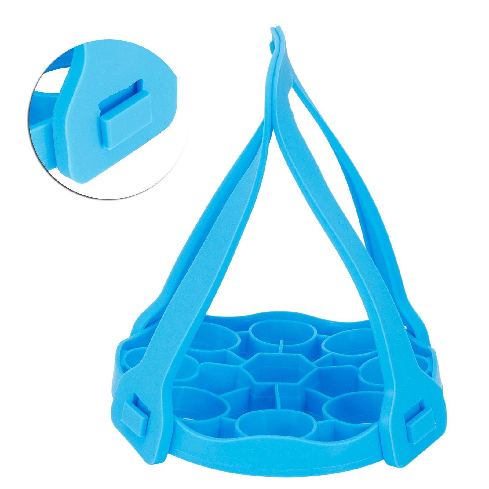 Portable Steaming Basket Multifunctional Steamed Egg Holder Shelf Rack Kitchen view 4
