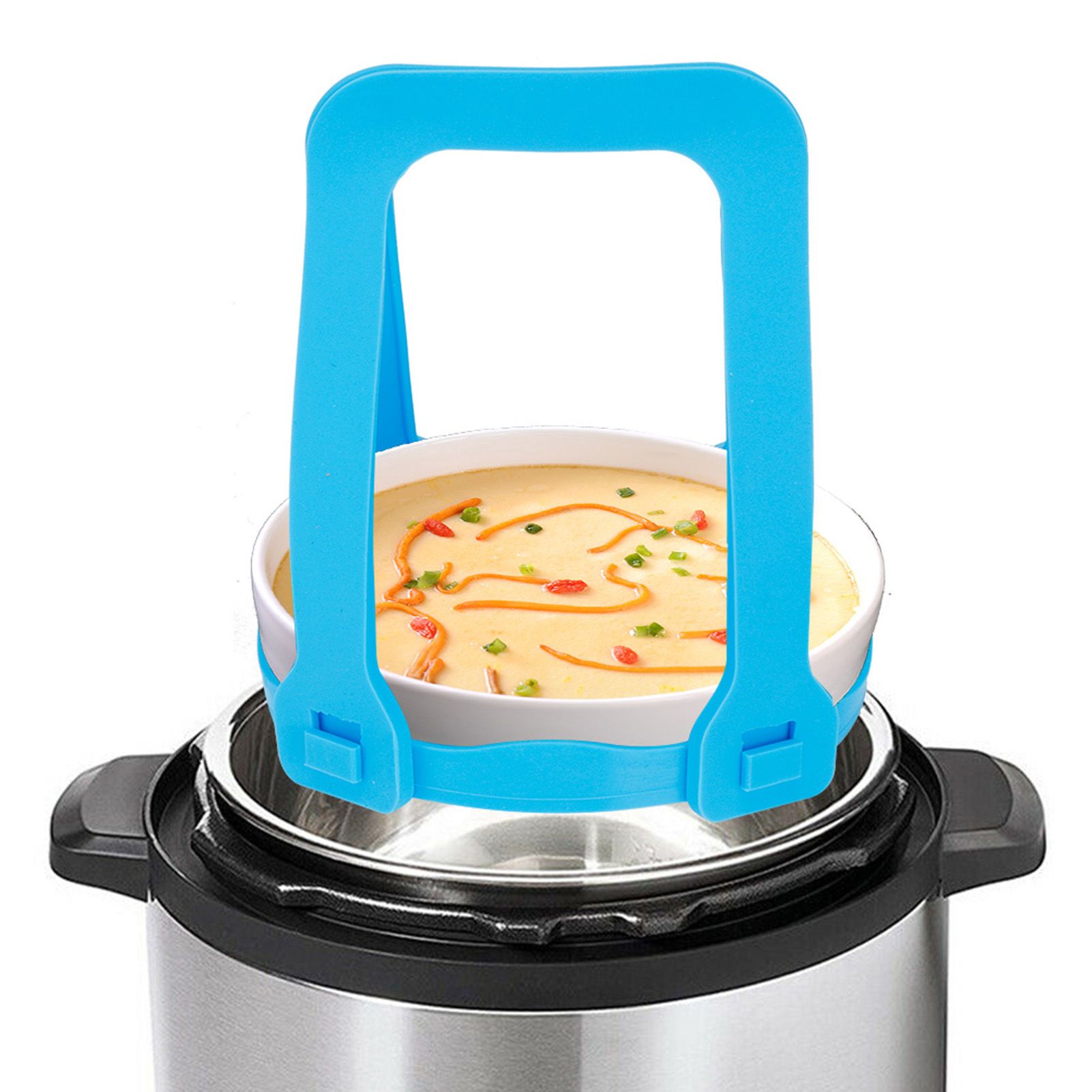 Portable Steaming Basket Multifunctional Steamed Egg Holder Shelf Rack Kitchen view 9