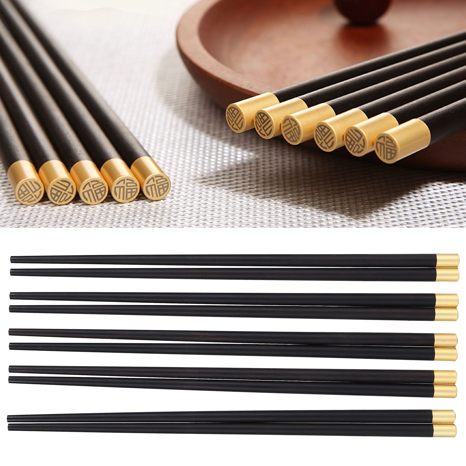 Chinese Style Chopsticks Set Household Tableware Cutlery for Home Hotel view 10