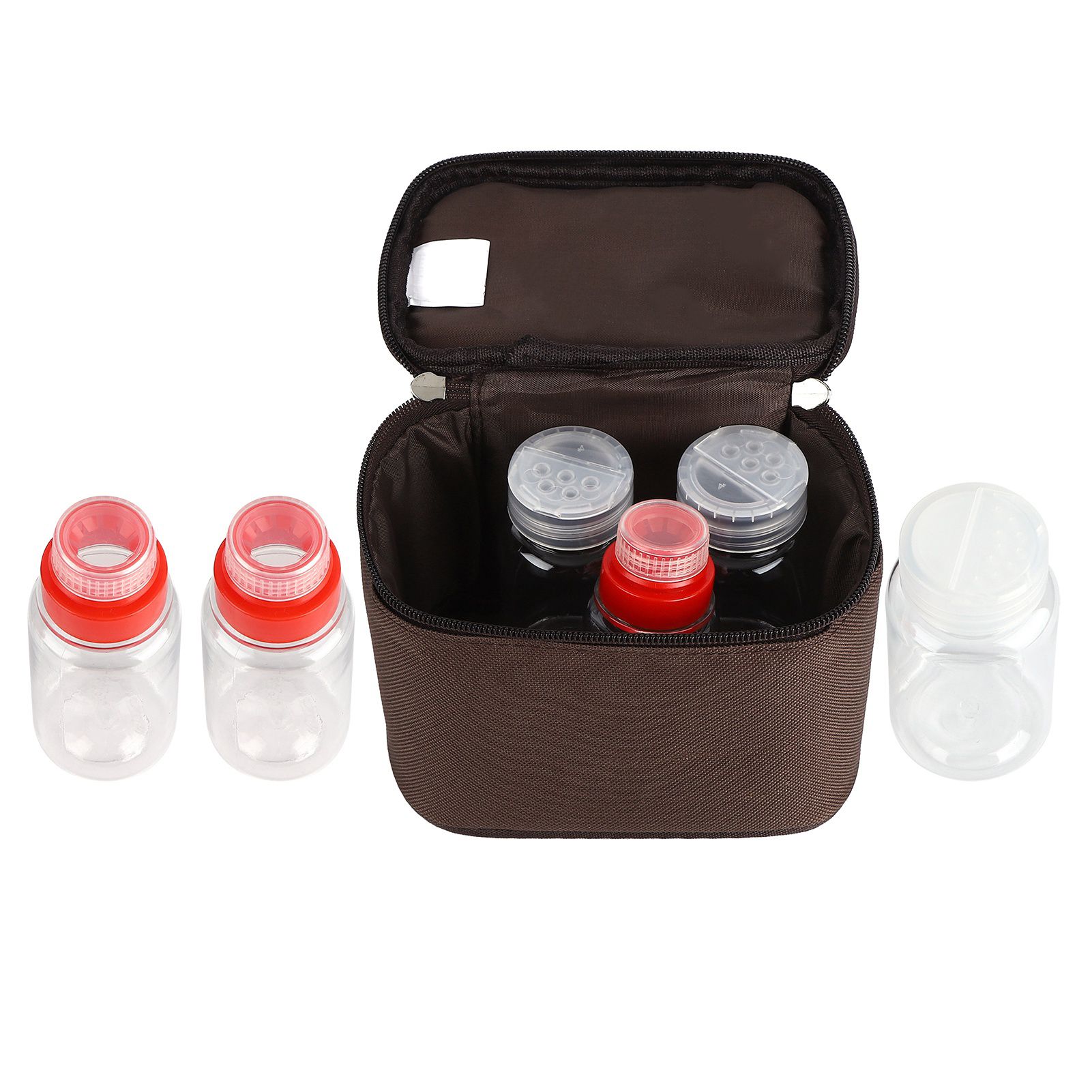 BBQ Organizer Bag Portable Picnic Basket Spices Seasoning Jar Seasoning view 6