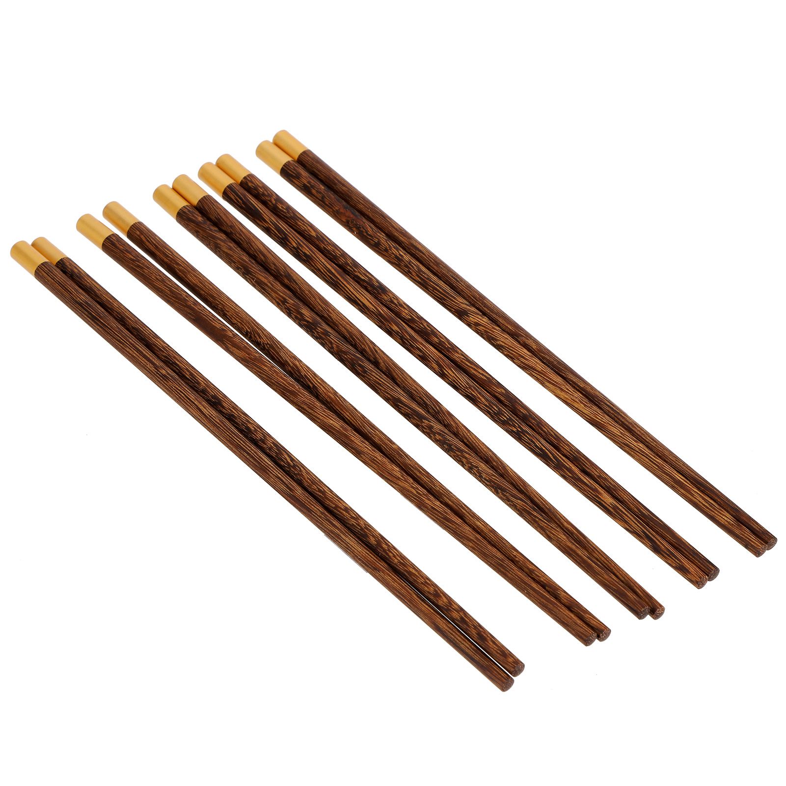 5 Pairs Chinese Style Wooden Chopsticks Set Safe Handcrafted Tableware Gift — image 1