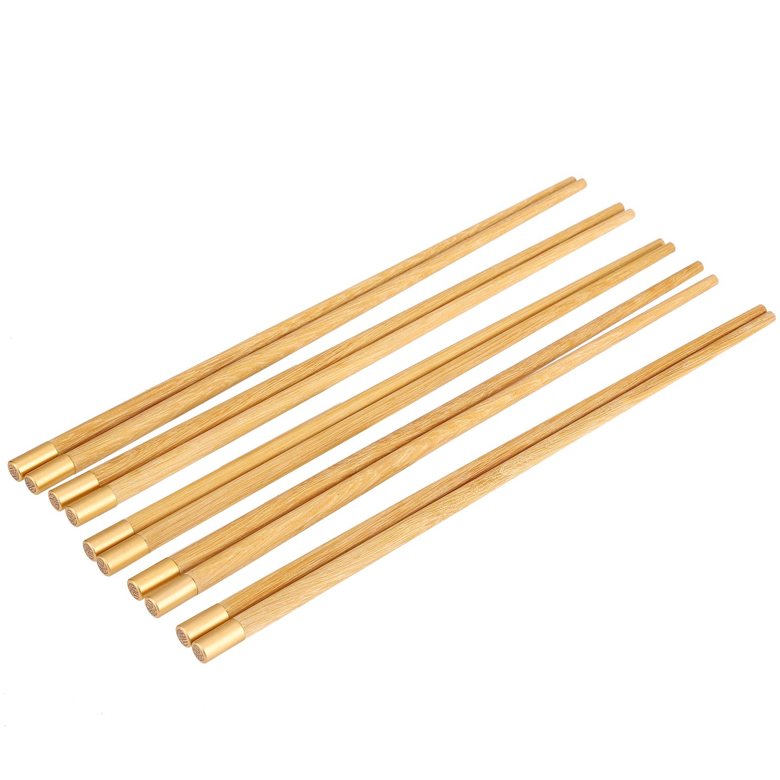 5 Pairs Chinese Style Wooden Chopsticks Set Safe Handcrafted Tableware Gift view 4