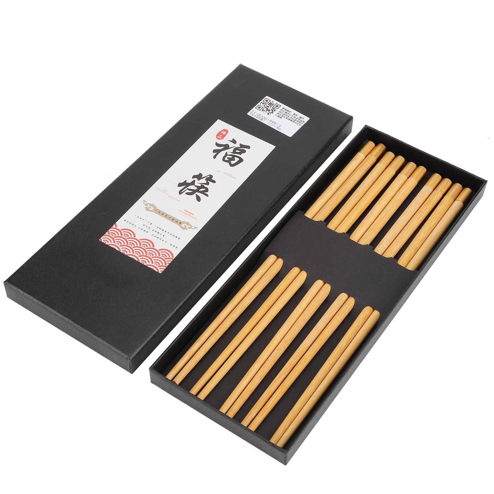 5 Pairs Chinese Style Wooden Chopsticks Set Safe Handcrafted Tableware Gift view 8