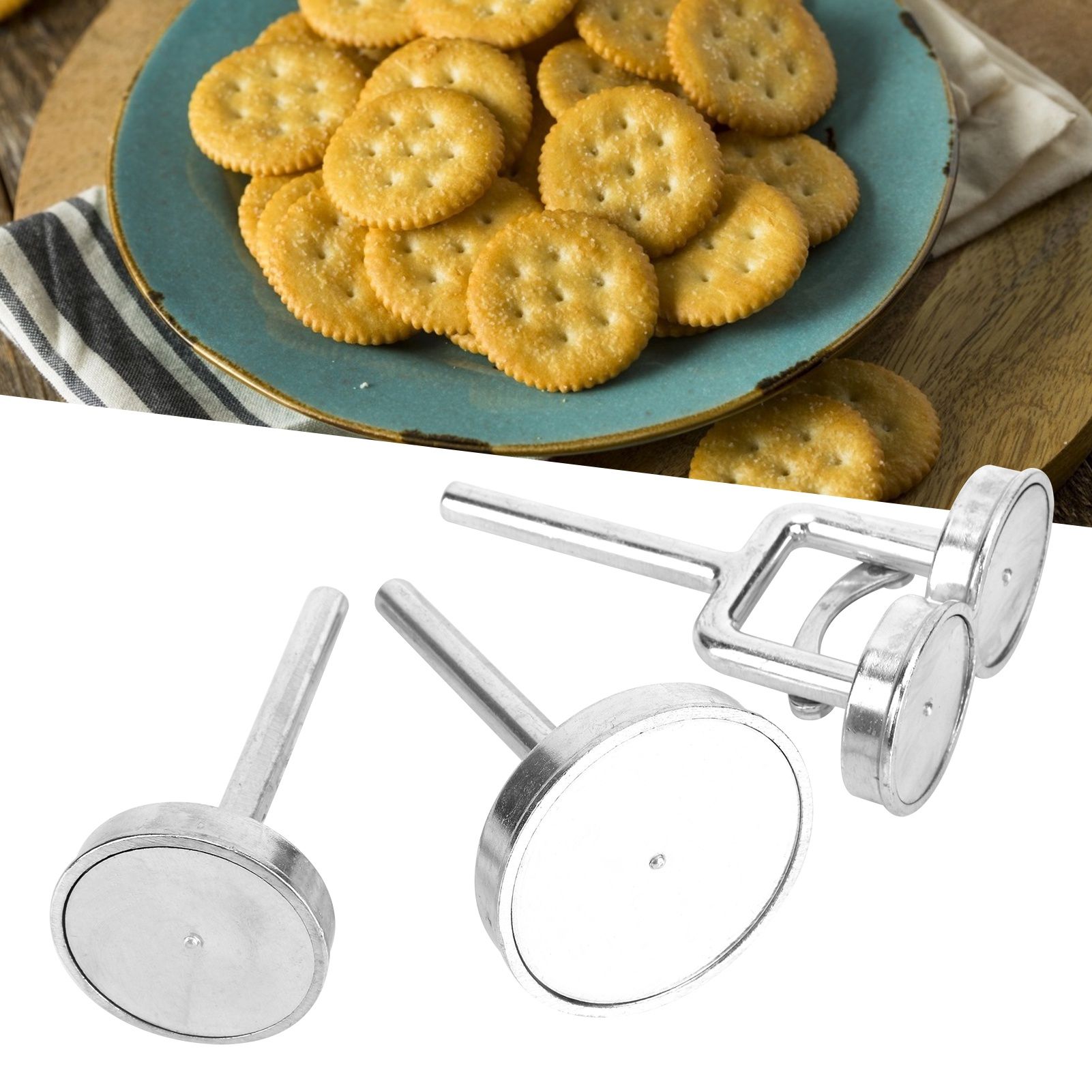 3Pcs Pasta Mold Aluminum Alloy Cake Dessert Maker Round Shape DIY Kitchen view 9