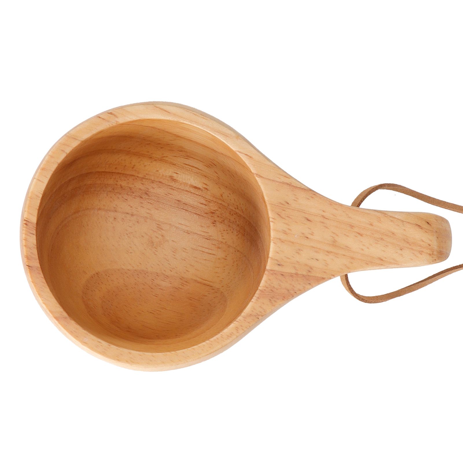 Coffee Cup with Handle Portable Wooden Milk Drink Mug Teacup Drinkware for view 7
