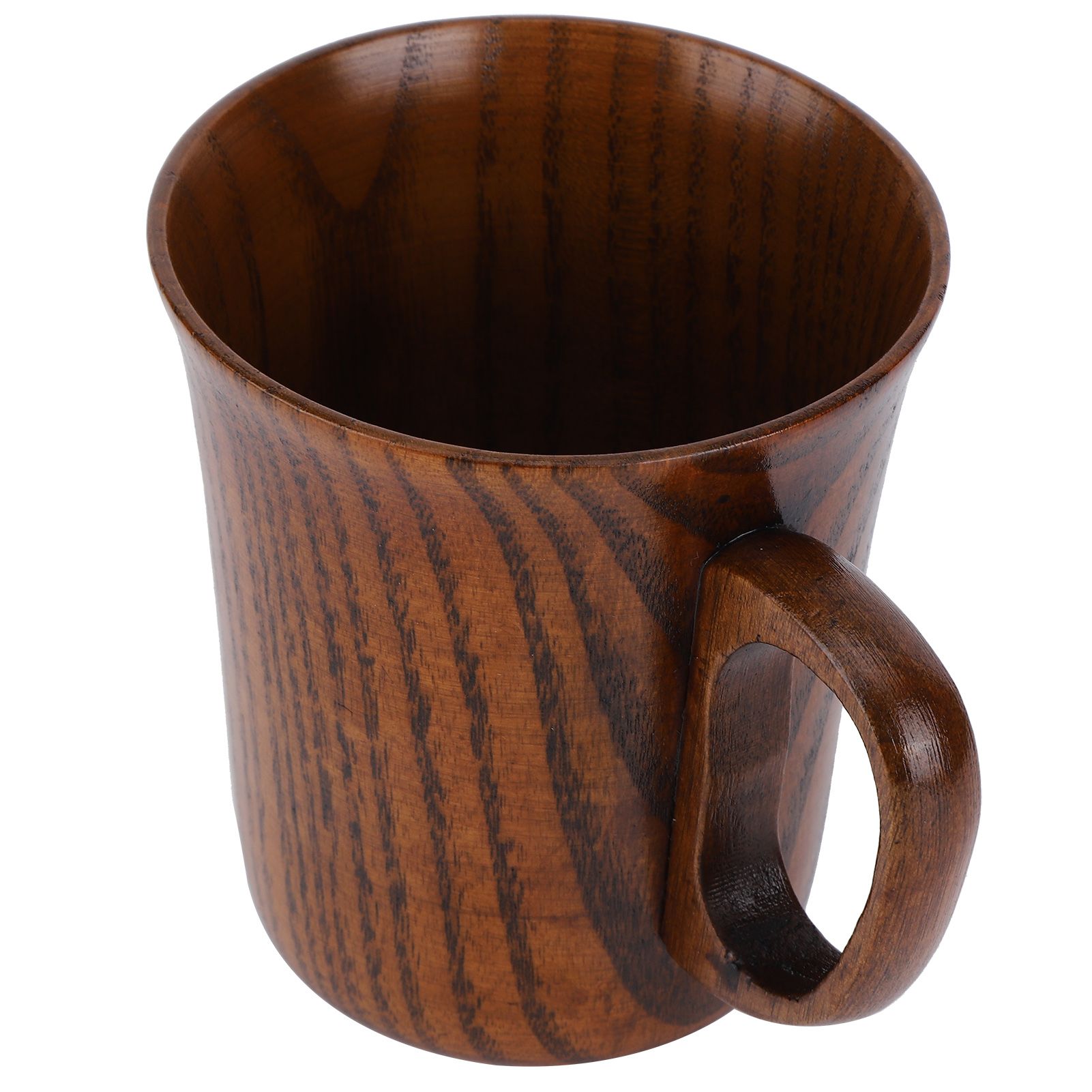 Wooden Water Cup Coffee Mugs with Handle Breakfast Milk Drinking Supplies Home