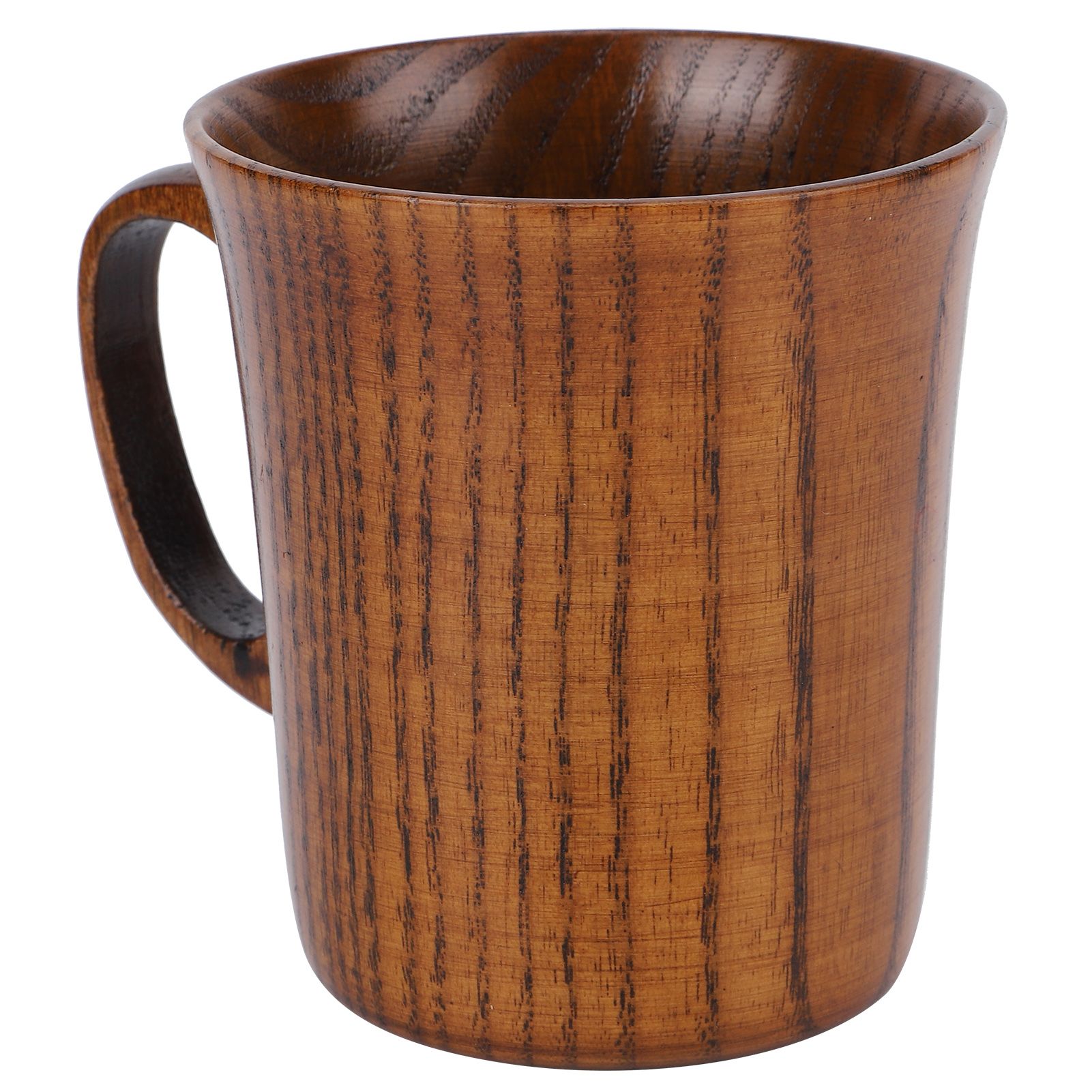 Wooden Water Cup Coffee Mugs with Handle Breakfast Milk Drinking Supplies Home view 4
