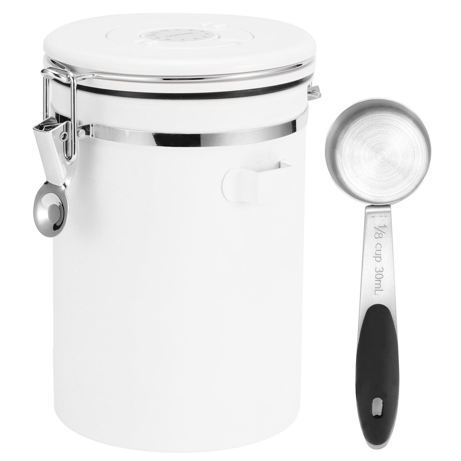 1.8L 304 Stainless Steel Sealing Can Airtight Storage Container with Spoon for view 2