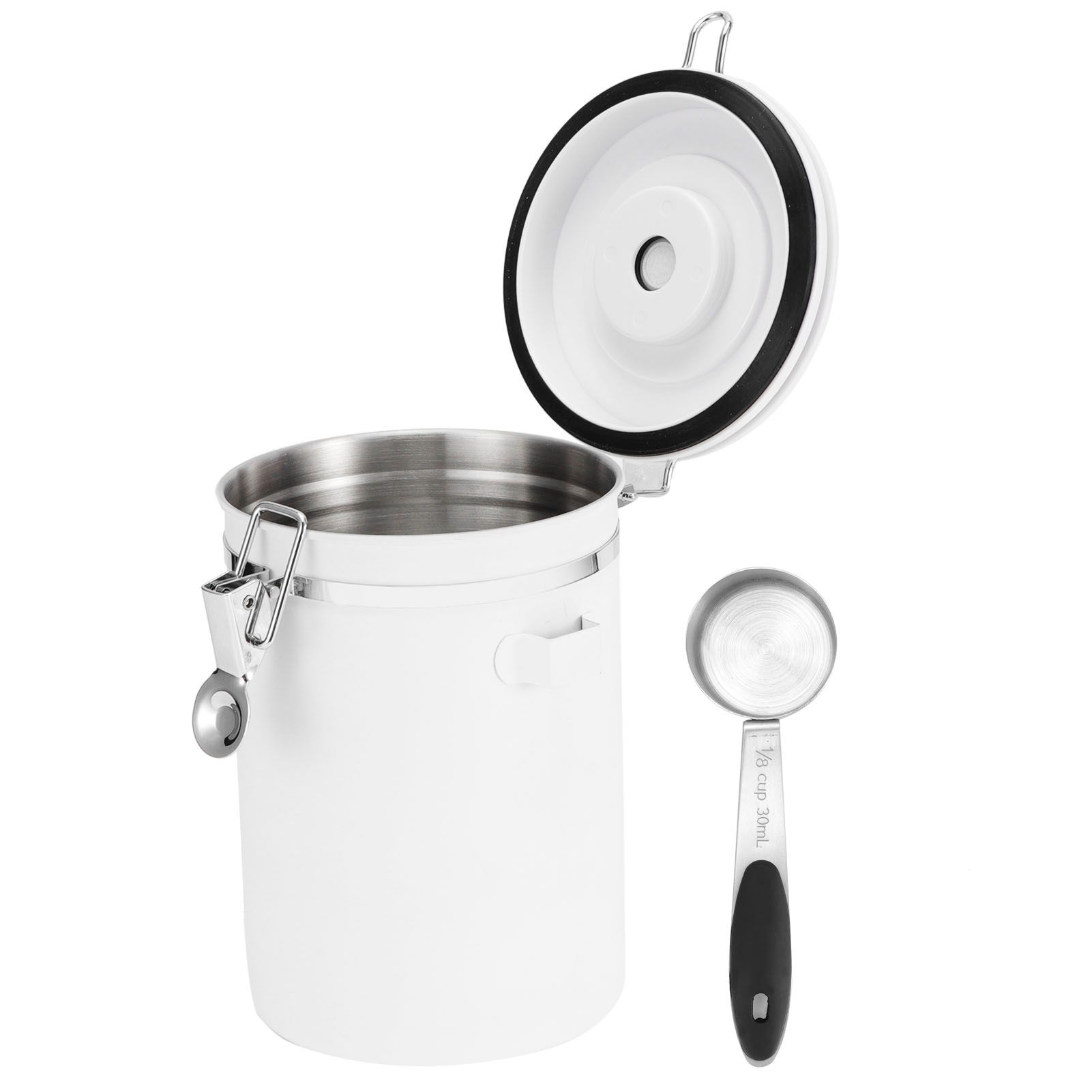 1.8L 304 Stainless Steel Sealing Can Airtight Storage Container with Spoon for view 3