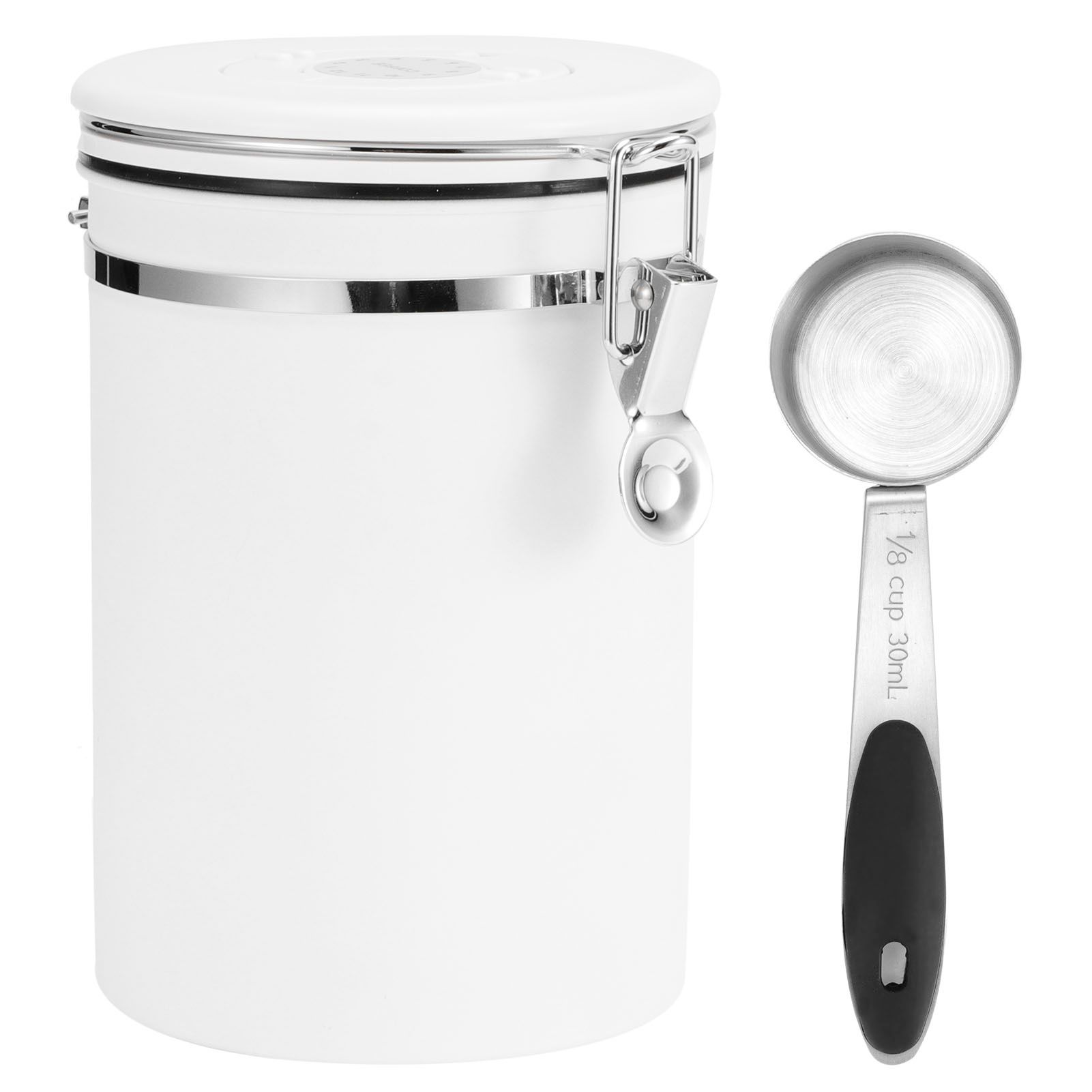 1.8L 304 Stainless Steel Sealing Can Airtight Storage Container with Spoon for view 4