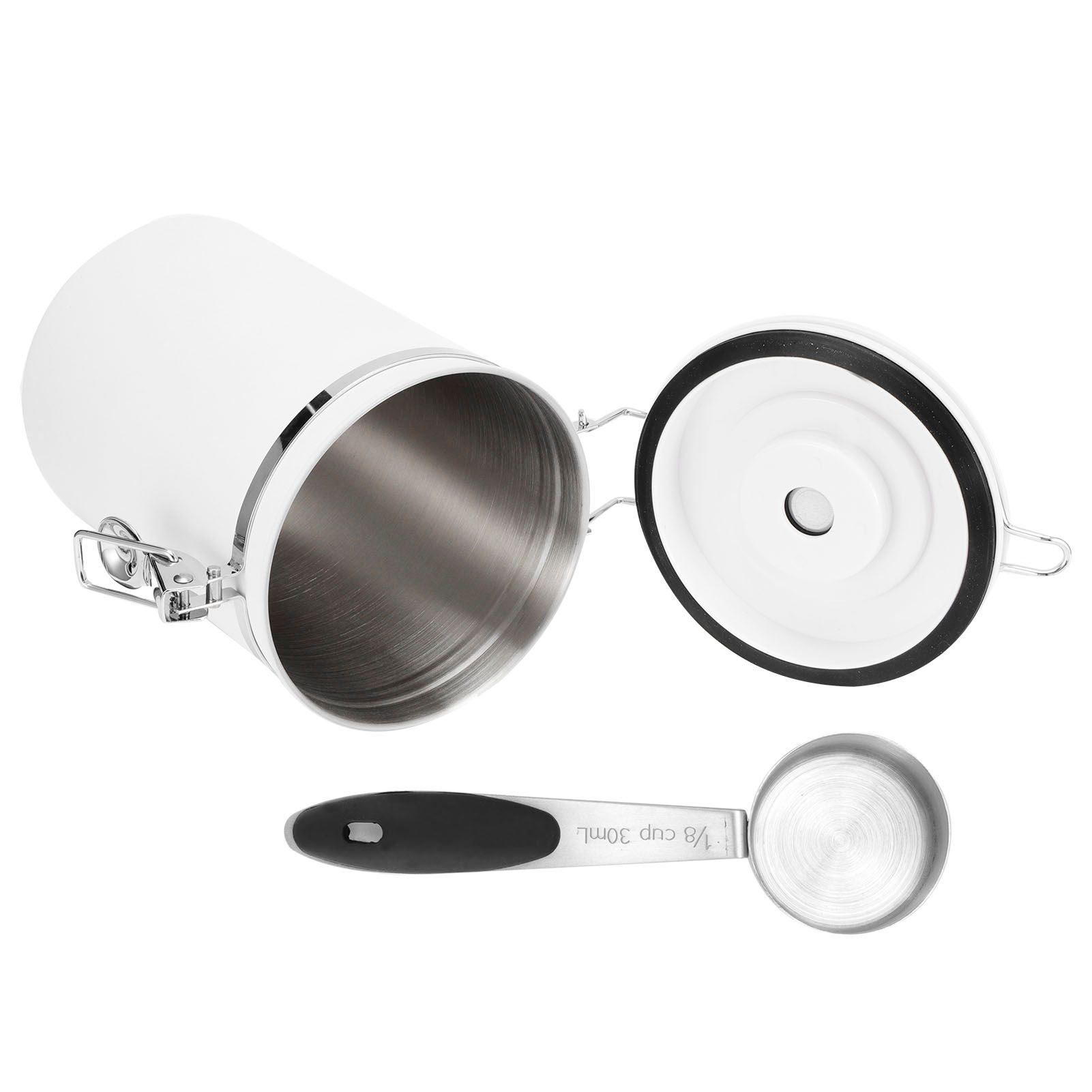1.8L 304 Stainless Steel Sealing Can Airtight Storage Container with Spoon for view 8