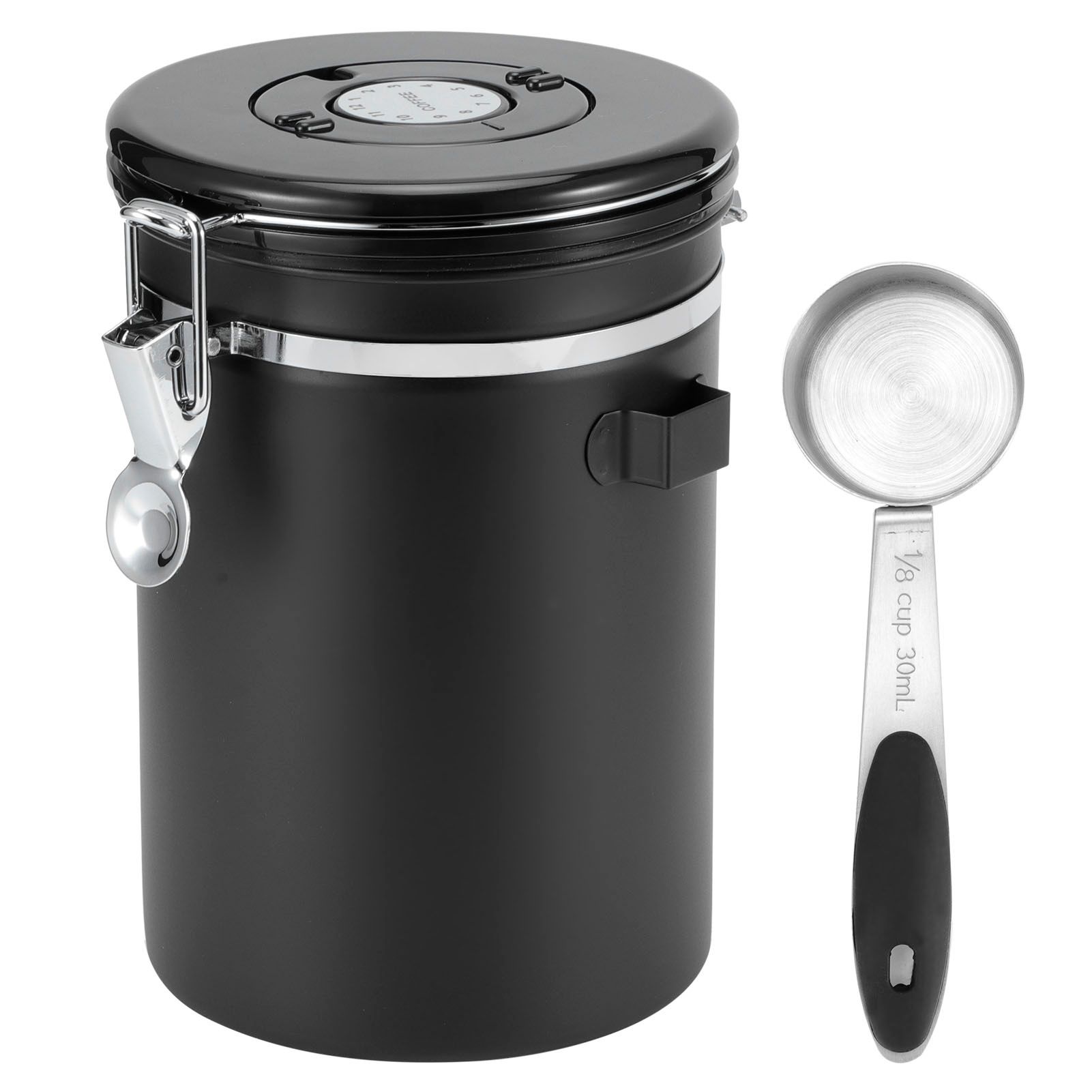 1.8L 304 Stainless Steel Sealing Can Airtight Storage Container with Spoon for view 2