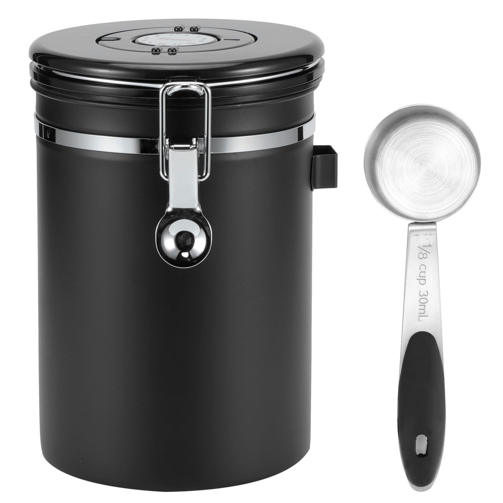 1.8L 304 Stainless Steel Sealing Can Airtight Storage Container with Spoon for view 3