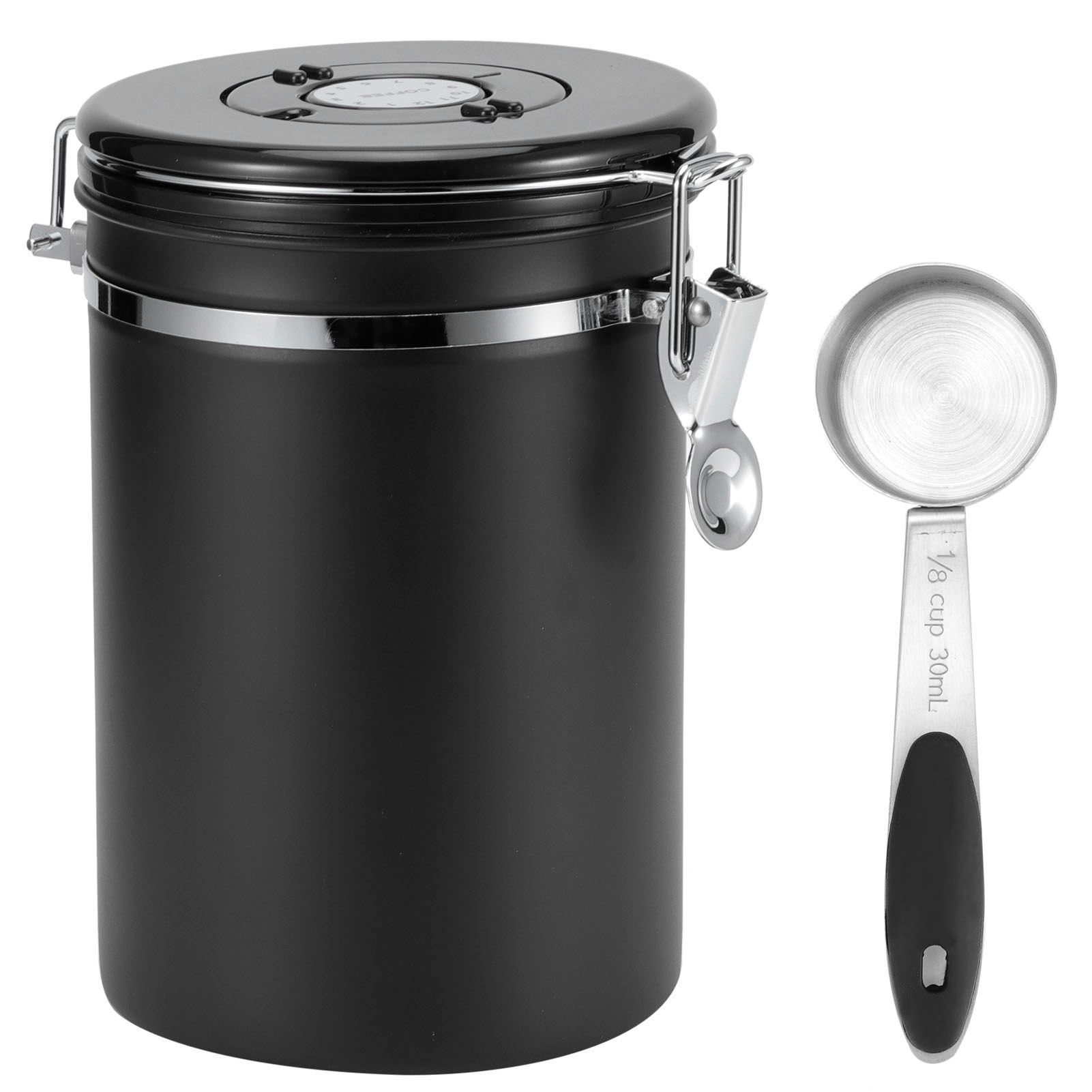 1.8L 304 Stainless Steel Sealing Can Airtight Storage Container with Spoon for view 4