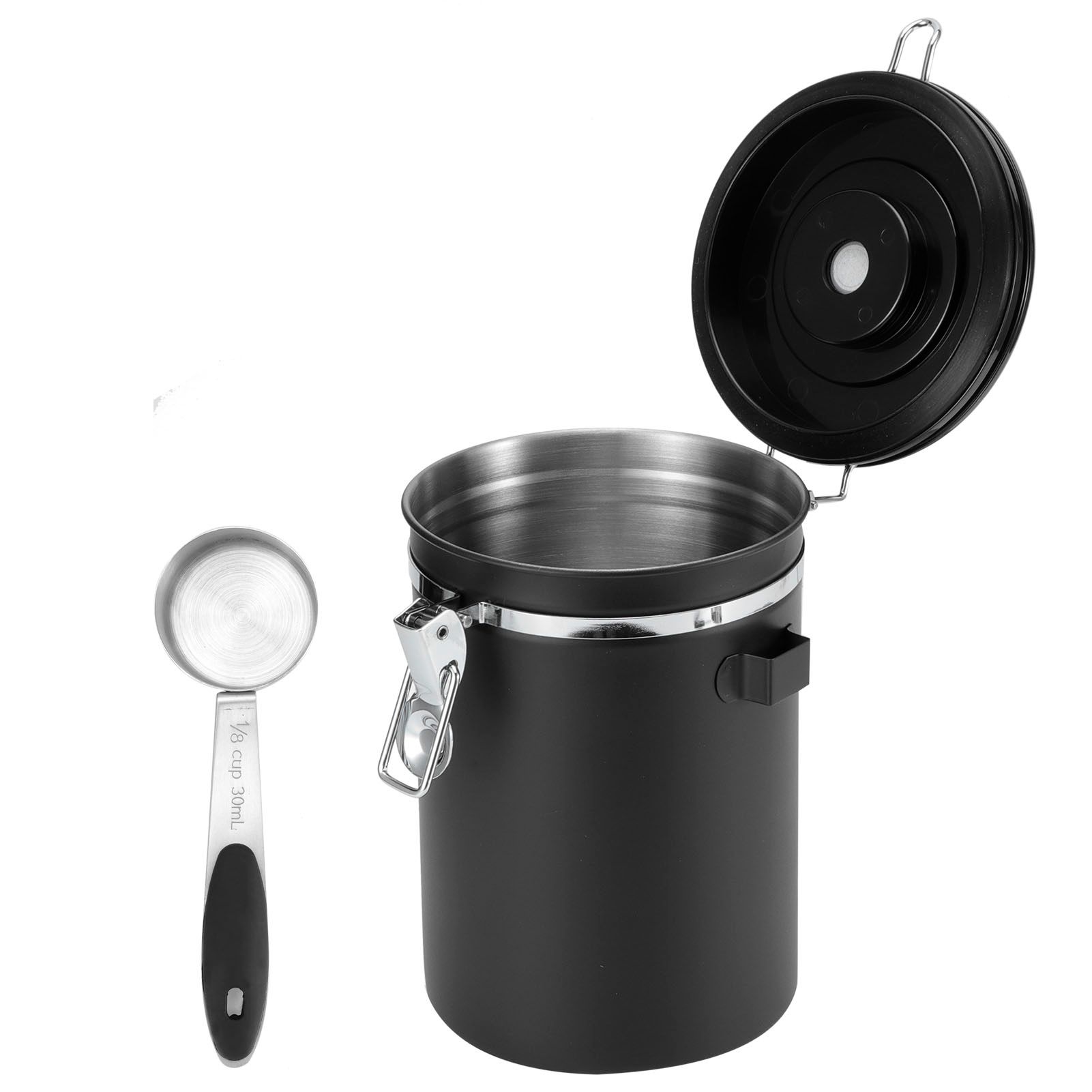 1.8L 304 Stainless Steel Sealing Can Airtight Storage Container with Spoon for view 6