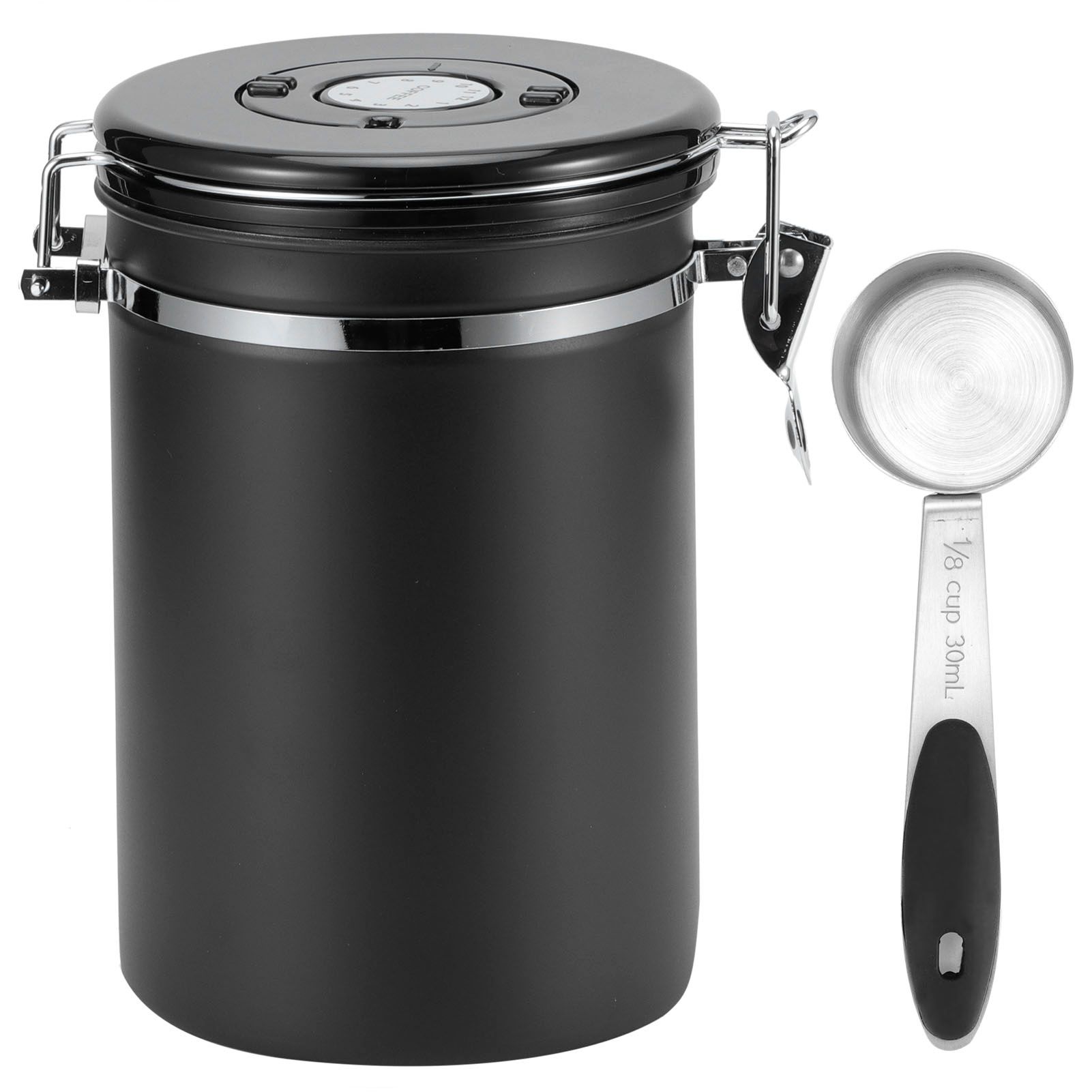 1.8L 304 Stainless Steel Sealing Can Airtight Storage Container with Spoon for view 7