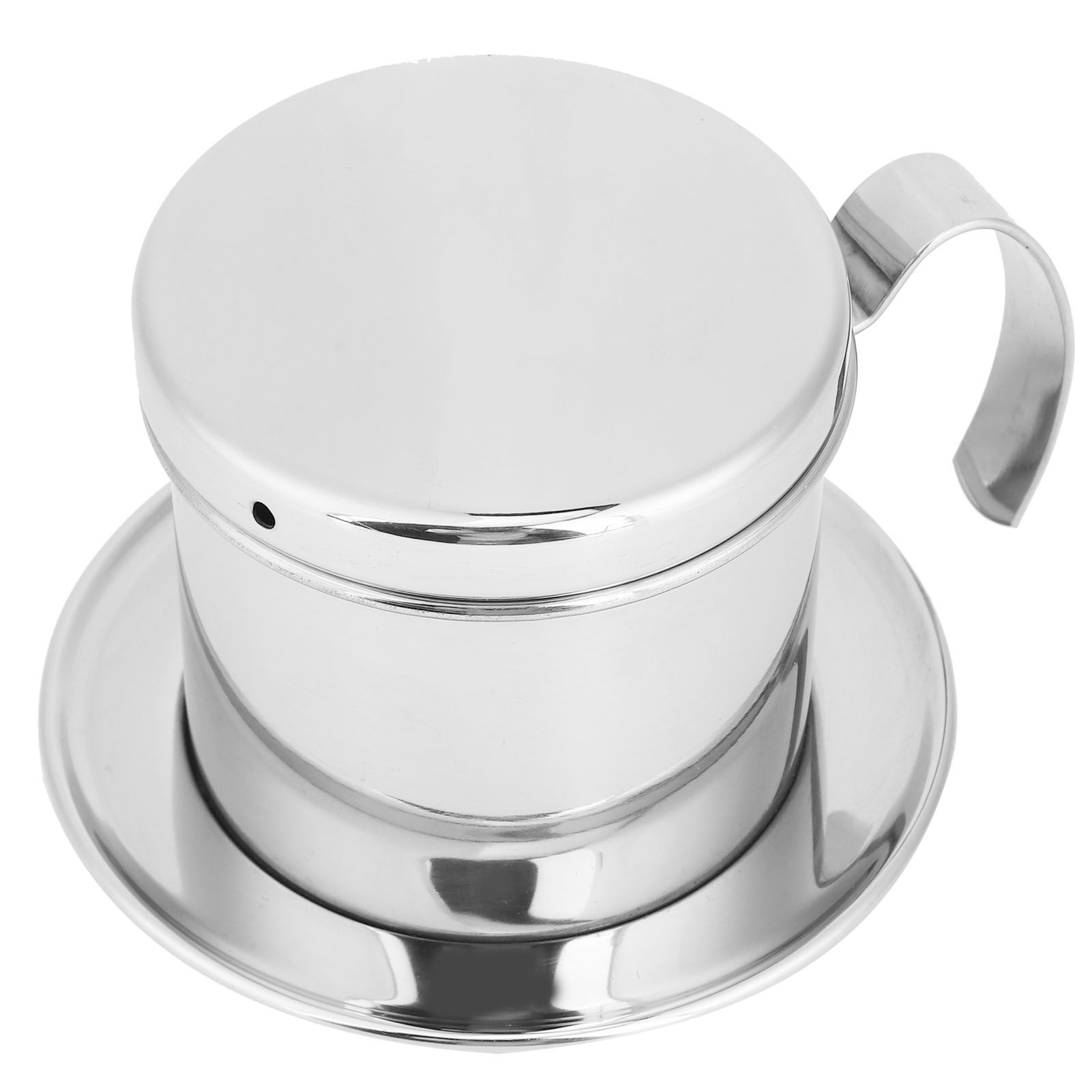Drip Coffee Filter Pot Silver 304 Stainless Steel Hhousehold Bbrewing Coffee view 6