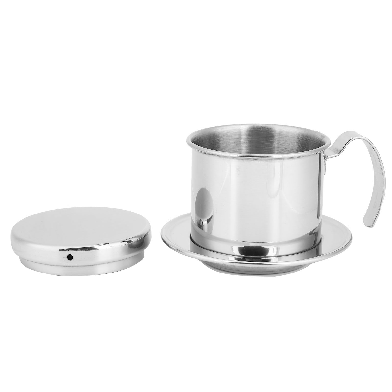 Drip Coffee Filter Pot Silver 304 Stainless Steel Hhousehold Bbrewing Coffee view 8