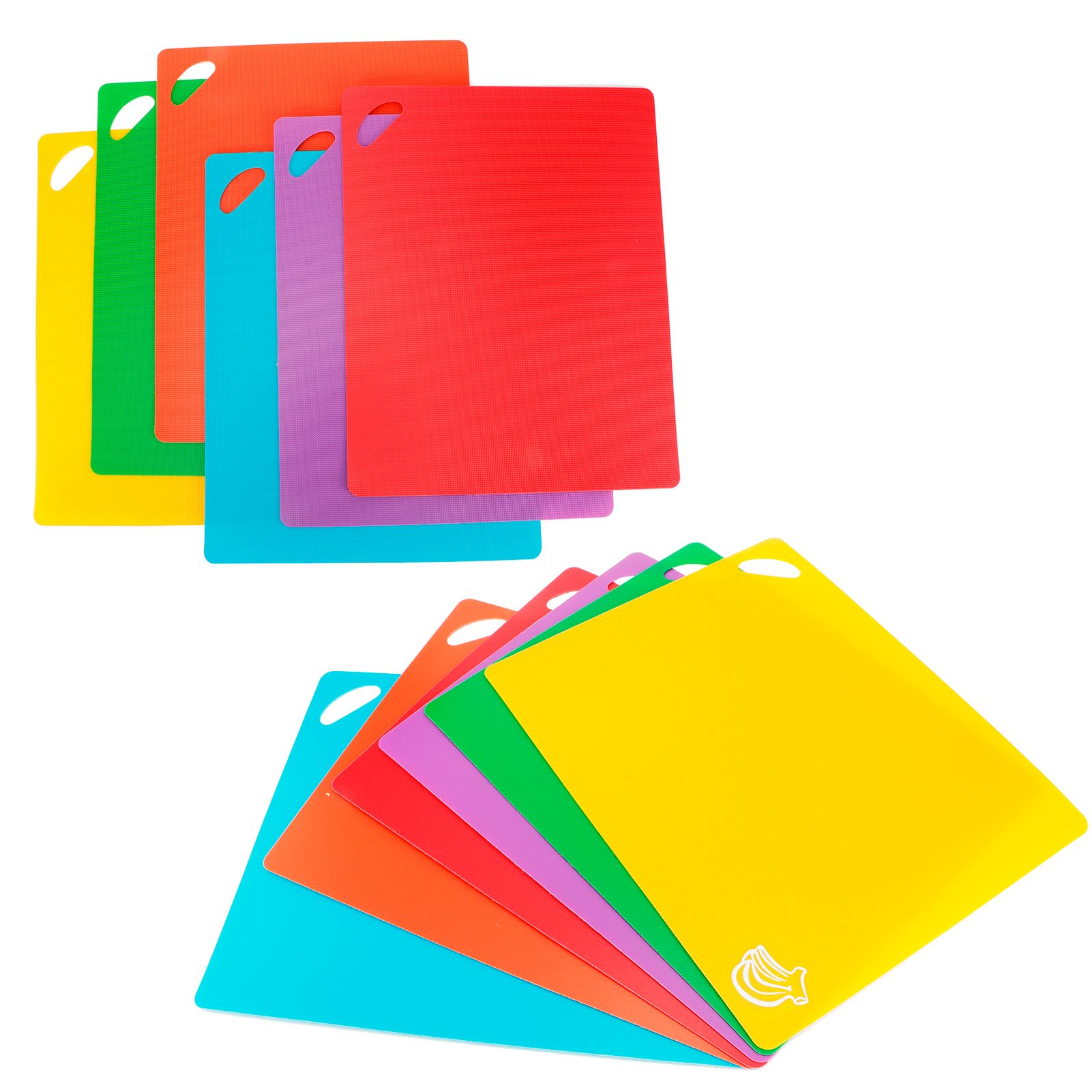 6Pcs set Cutting Board Chopping Boards Flexible NonSlip Vegetable Meat Tools view 8