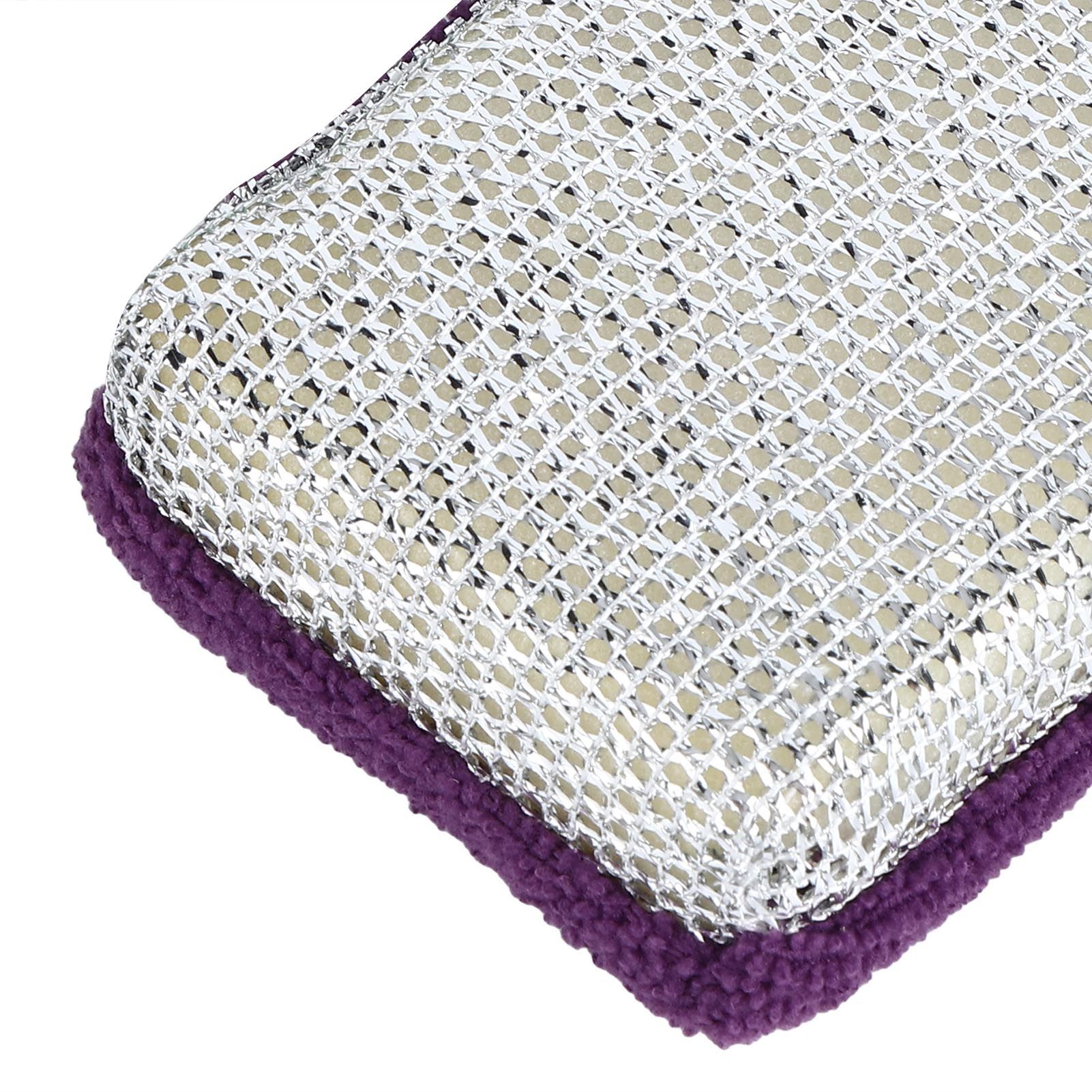 4 Sets Kitchen Washing Set Fiber Dishcloth Dishwashing Sponge Household Supplies view 11