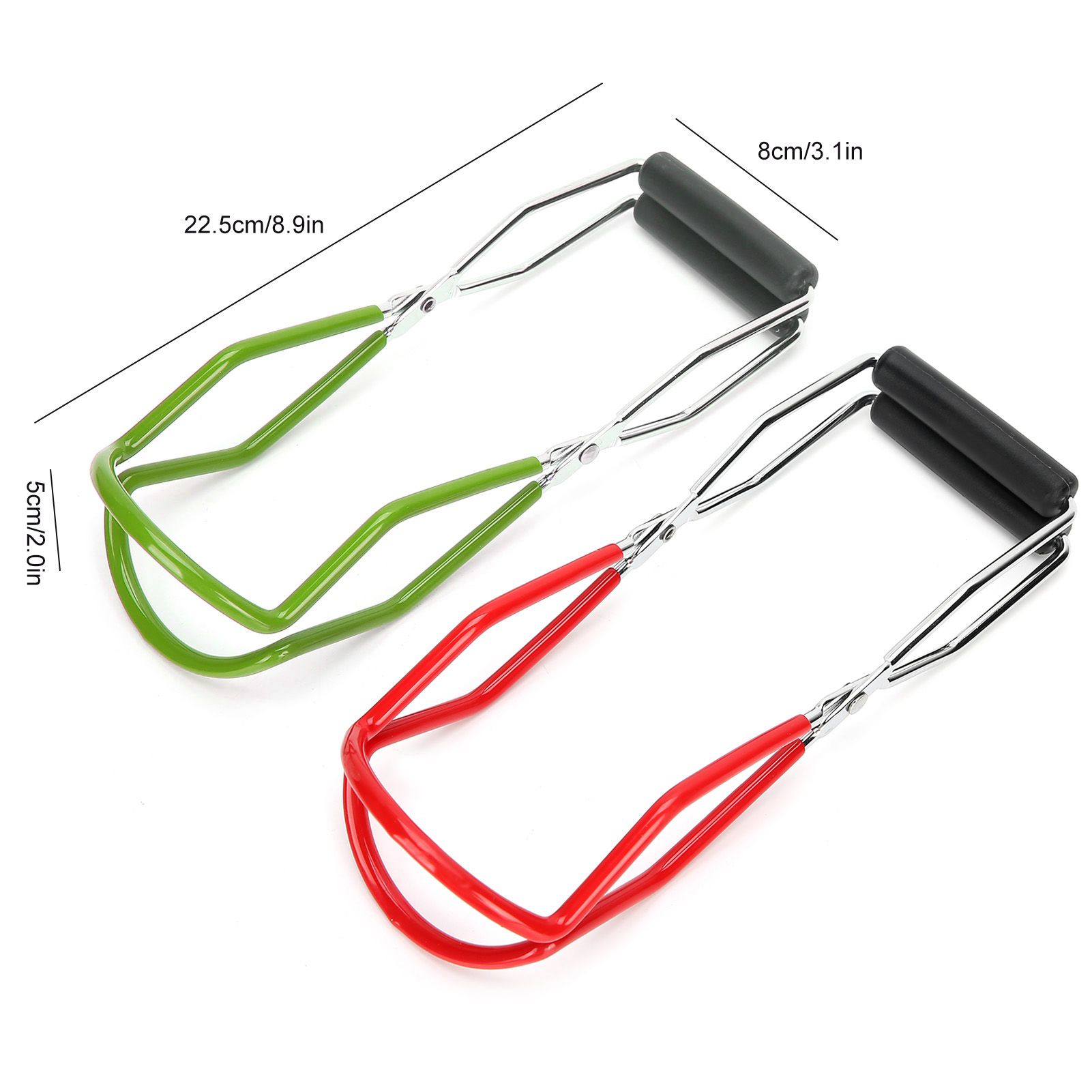 2pcs Canning Jar Lifter Tongs Stainless Steel WideMouth Feeding Bottle Clip view 12