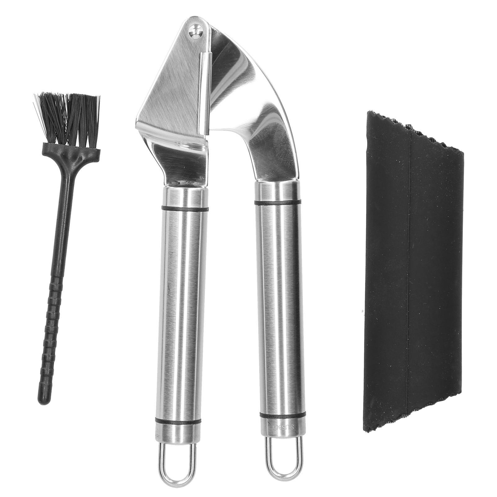 Garlic Press 304 Stainless Steel Mincer Crusher Fine Polished Mirror Kitchen Tool view 2