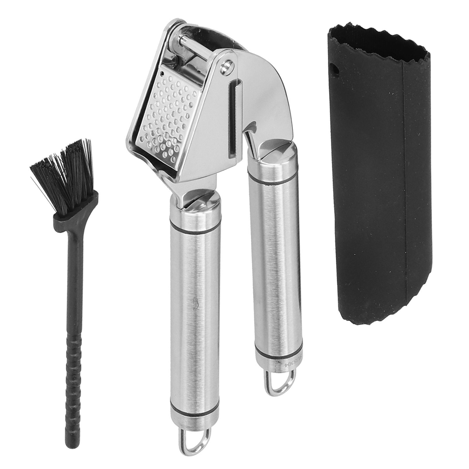 Garlic Press 304 Stainless Steel Mincer Crusher Fine Polished Mirror Kitchen Tool view 6