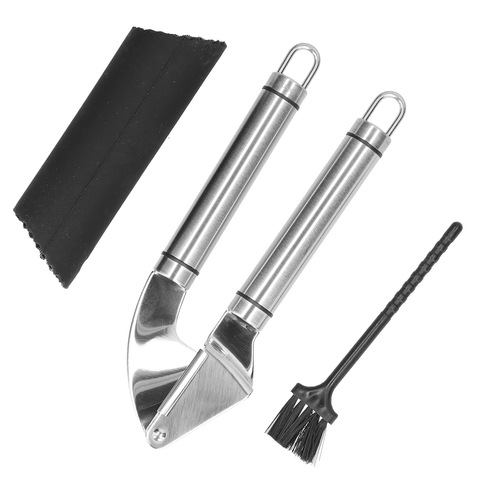 Garlic Press 304 Stainless Steel Mincer Crusher Fine Polished Mirror Kitchen Tool view 8