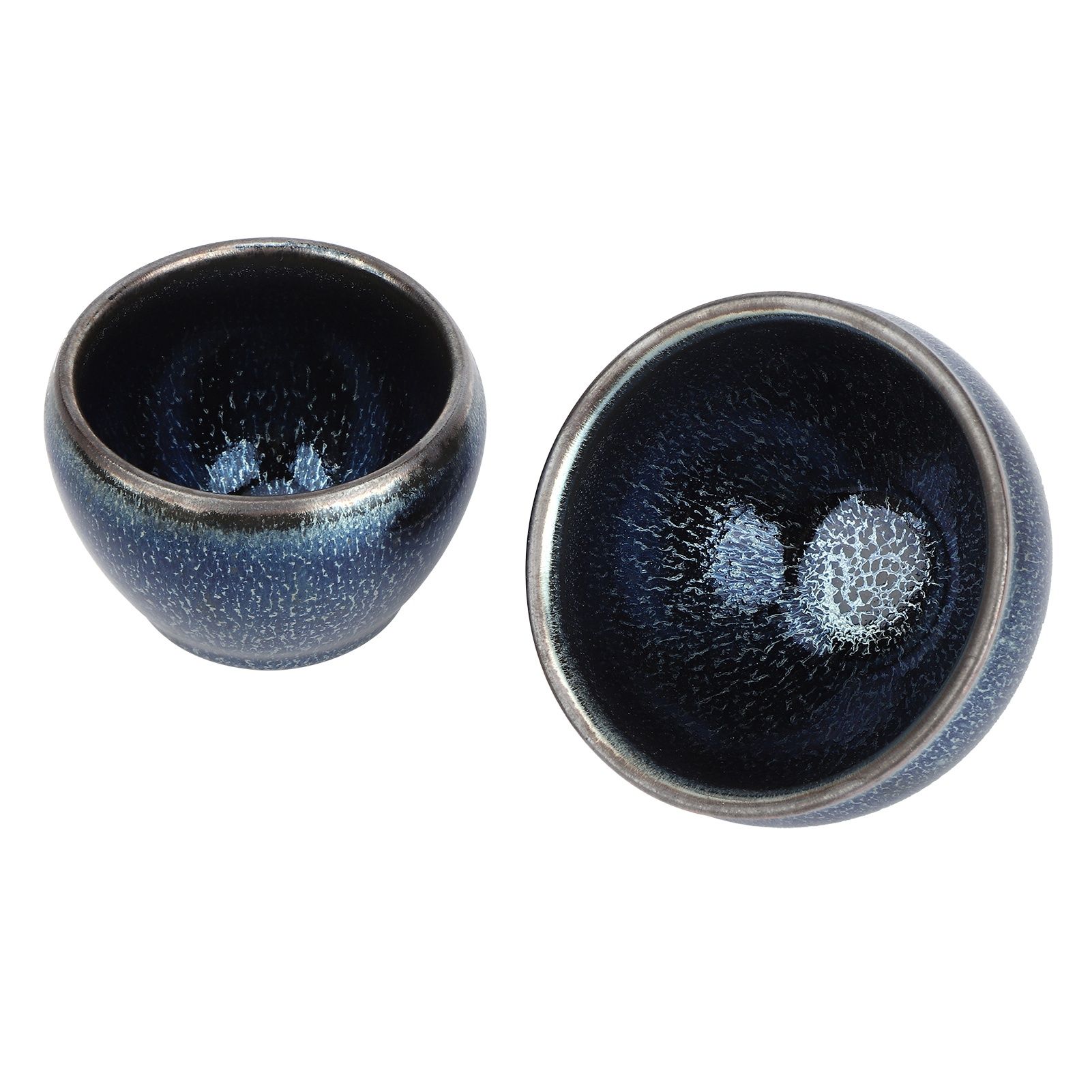 2Pcs Ceramic Cups Glazed Tea Cup Teaware Drinkware Gift Handicrafts Kitchen view 7