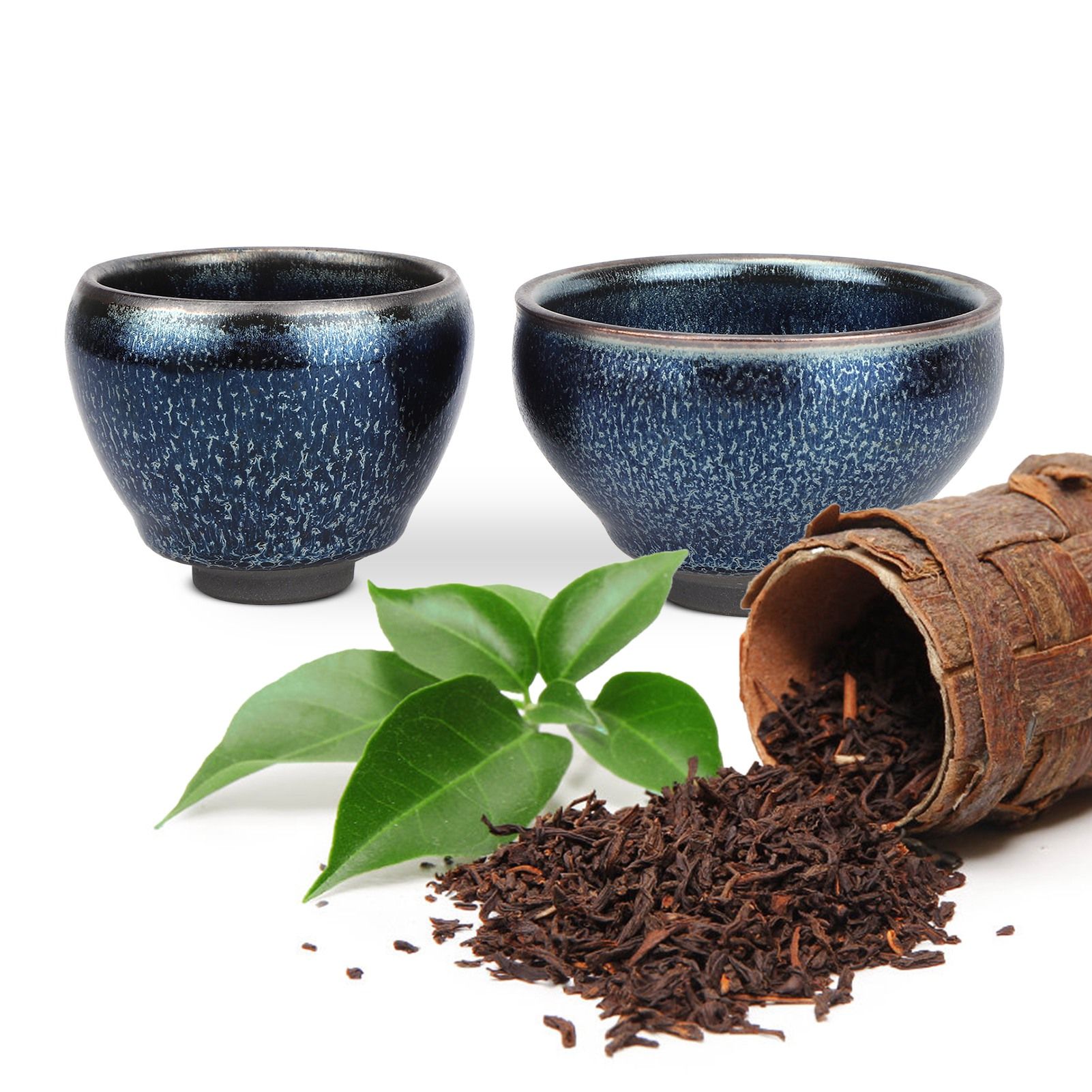 2Pcs Ceramic Cups Glazed Tea Cup Teaware Drinkware Gift Handicrafts Kitchen view 10