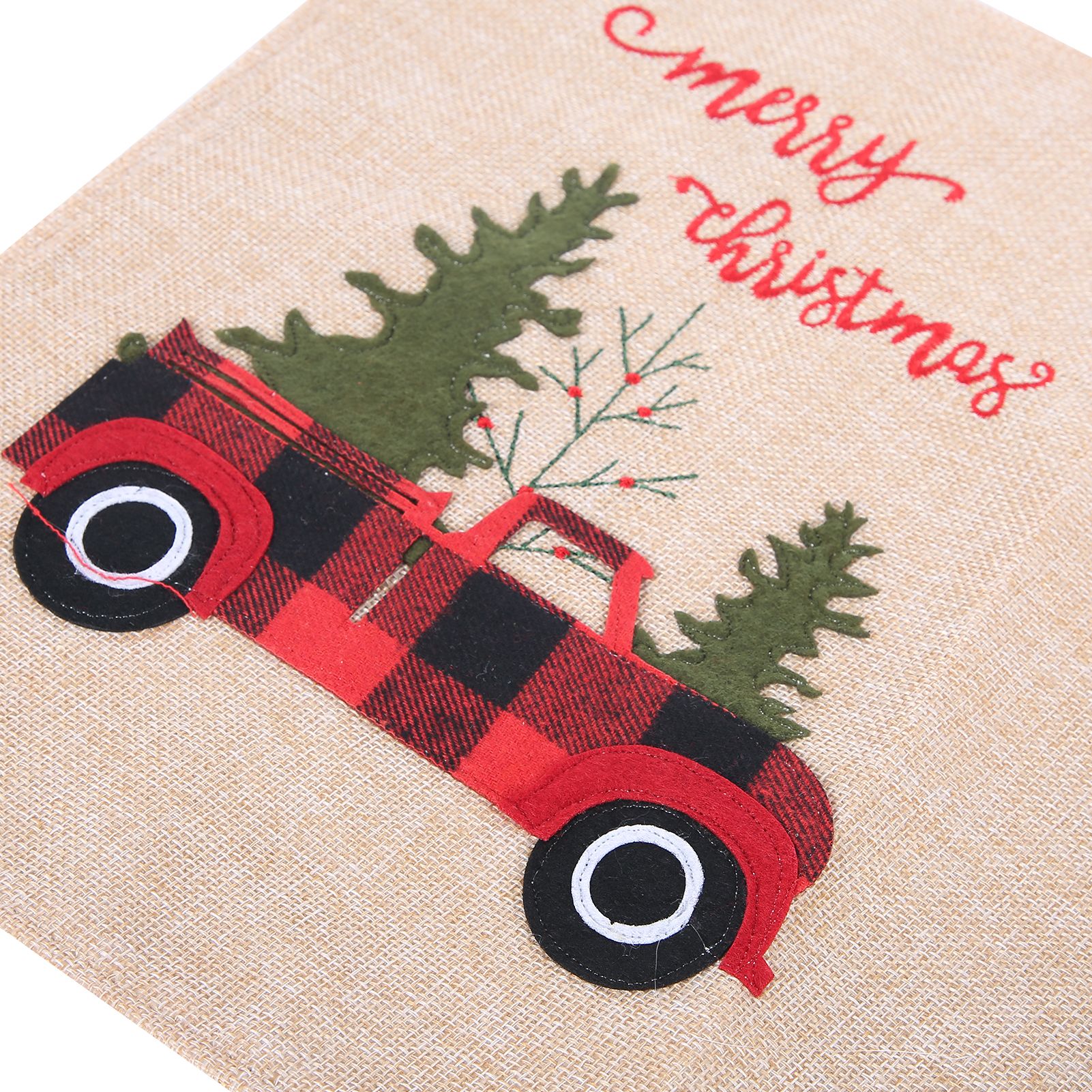 Cartoon Placemat Linen Dining Table Mat Christmas Decorations for Home Kitchen view 12