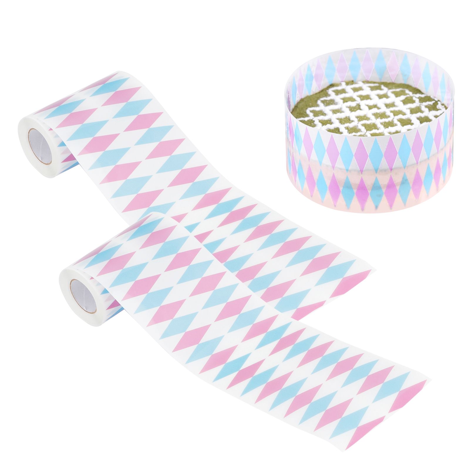2Pcs Mousse Edge Wrapping Tape Cake Collar Surrounding Wrap Baking Tool 0.08 x view 9