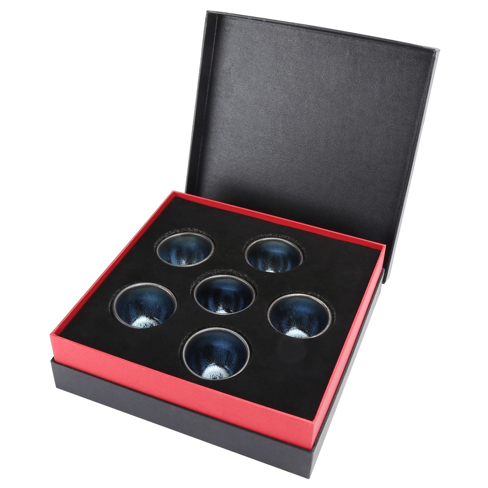 6Pcs/Set Tea Cups Ceramic Cups Kung Fu Teaware Drinkware Accessory for Home