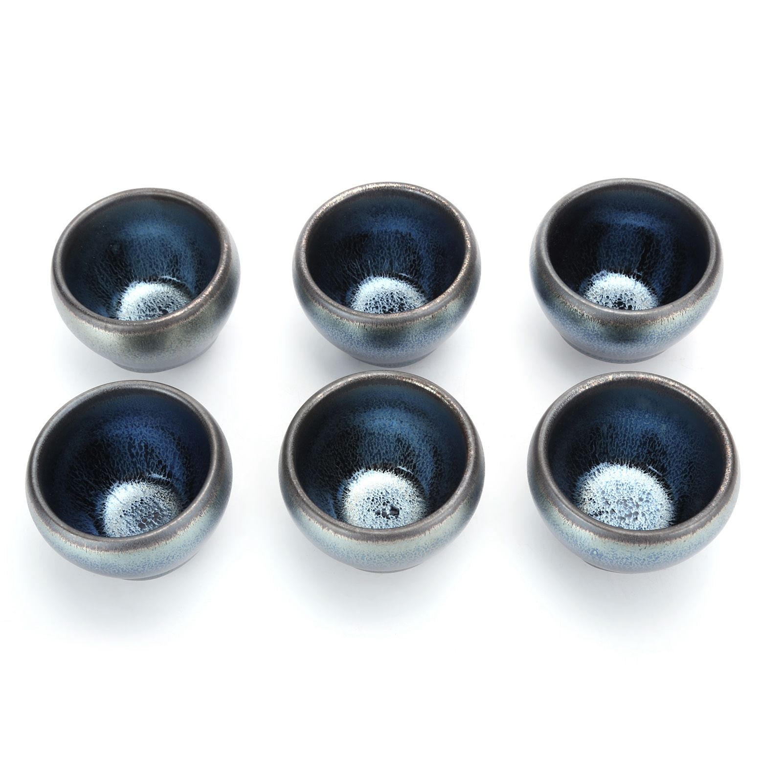 6Pcs/Set Tea Cups Ceramic Cups Kung Fu Teaware Drinkware Accessory for Home view 6