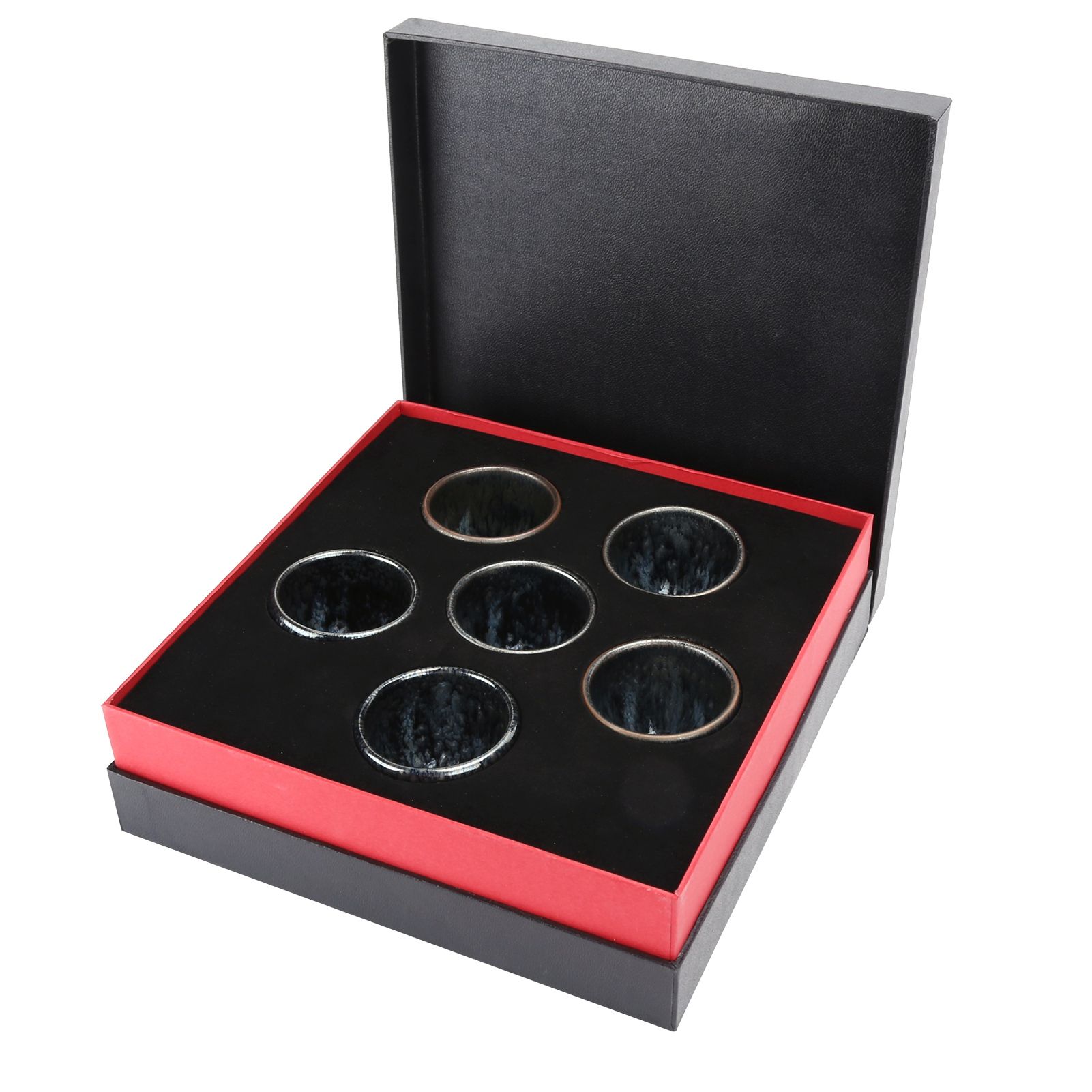 6Pcs/Set Tea Cups Ceramic Cups Kung Fu Teaware Drinkware Accessory for Home