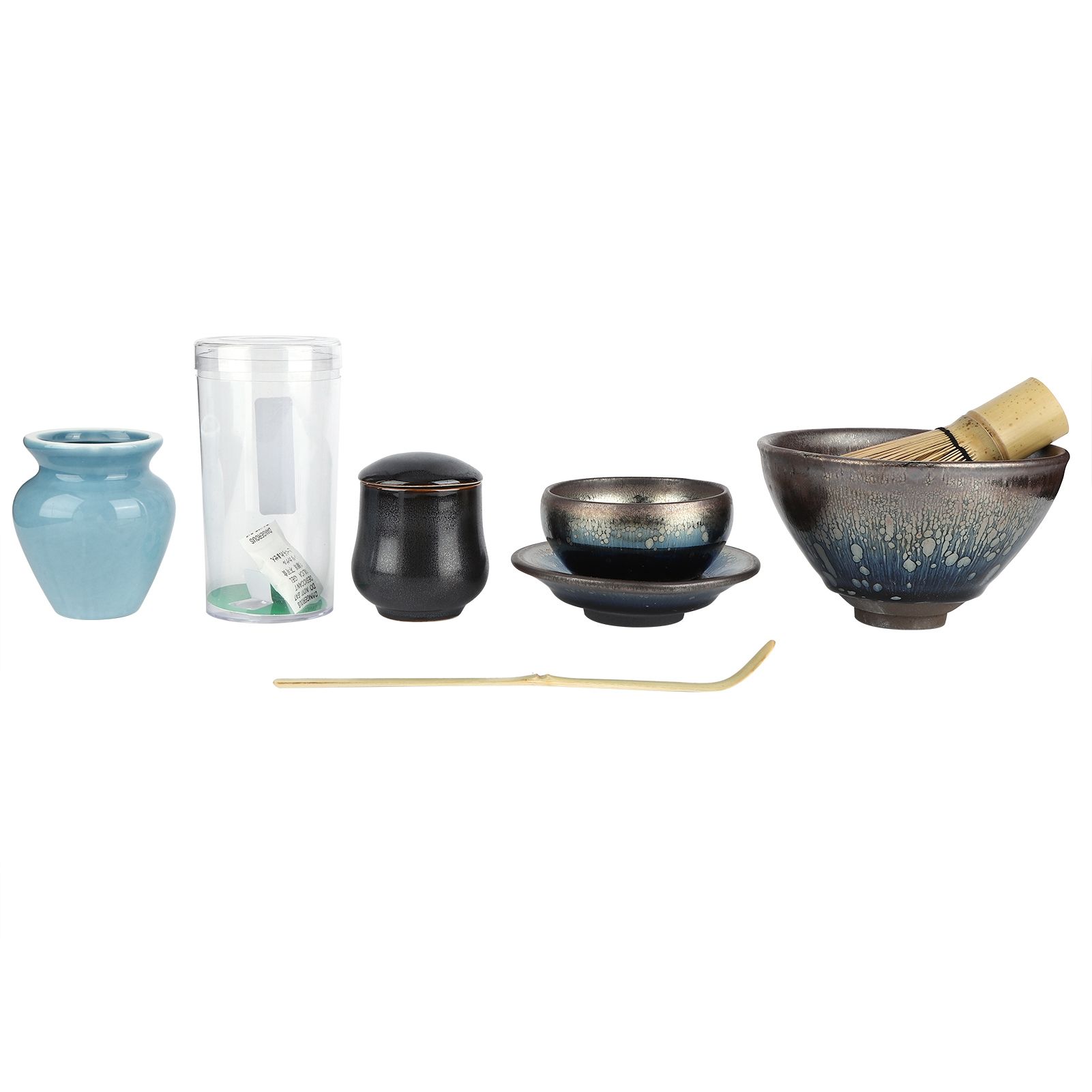 Japanese Style Ceramic Tea Set Tea Whisk Holder Kit Service Tool Tea Ceremony view 3