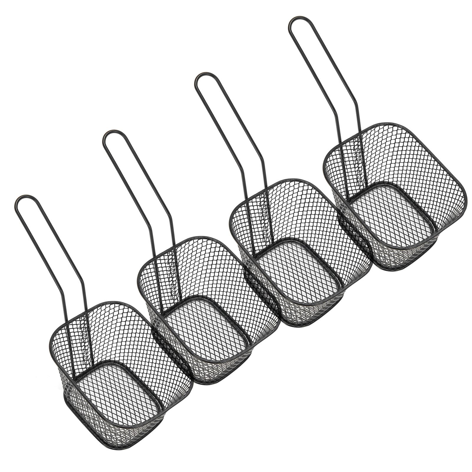 4Pcs Stainless Steel Frying Net Basket Cooking Strainer for French Fries Food view 3