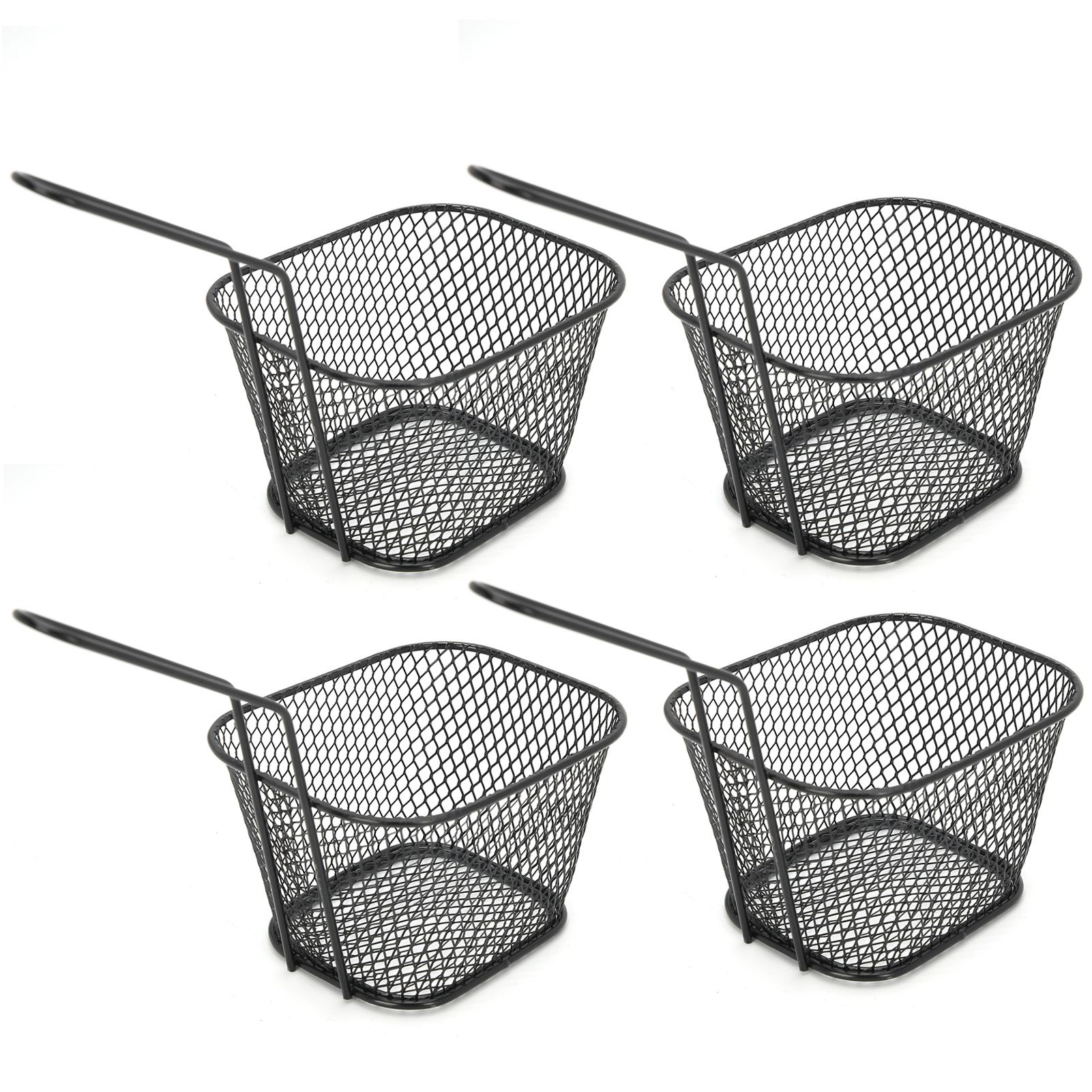 4Pcs Stainless Steel Frying Net Basket Cooking Strainer for French Fries Food view 4