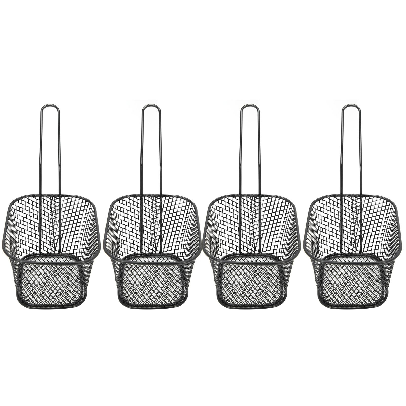 4Pcs Stainless Steel Frying Net Basket Cooking Strainer for French Fries Food view 7