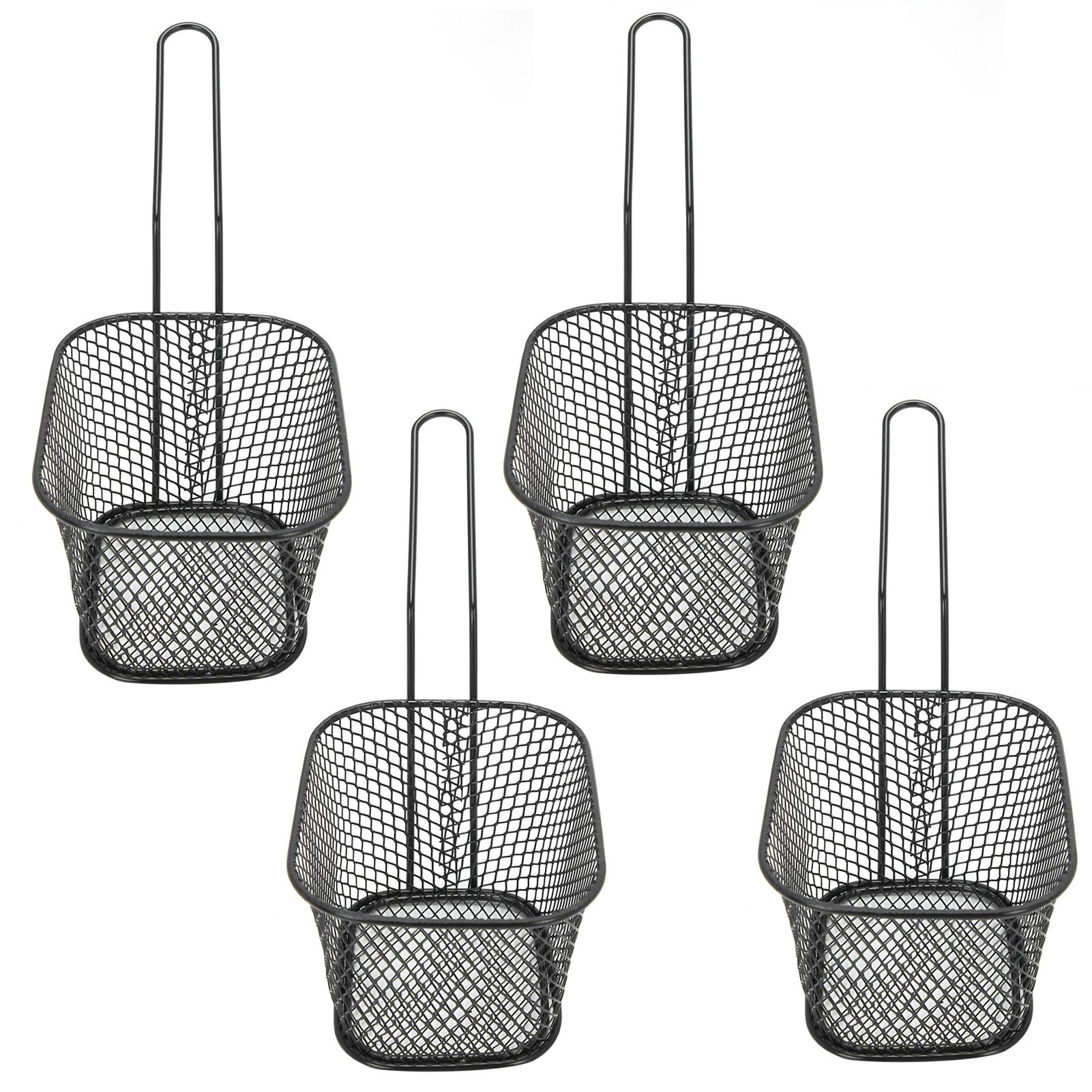 4Pcs Stainless Steel Frying Net Basket Cooking Strainer for French Fries Food view 8