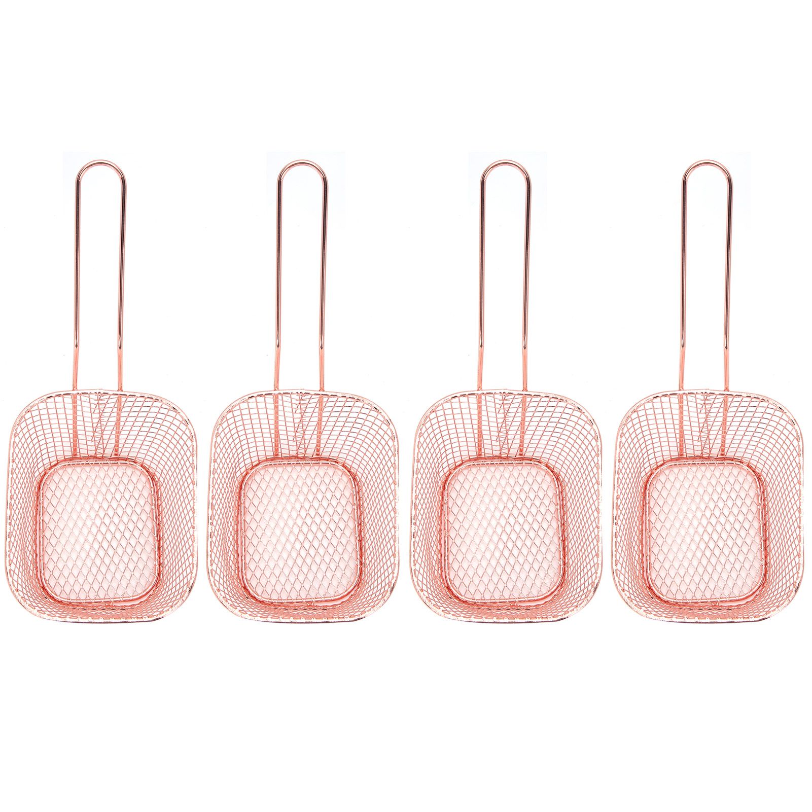 4Pcs Stainless Steel Frying Net Basket Cooking Strainer for French Fries Food view 3