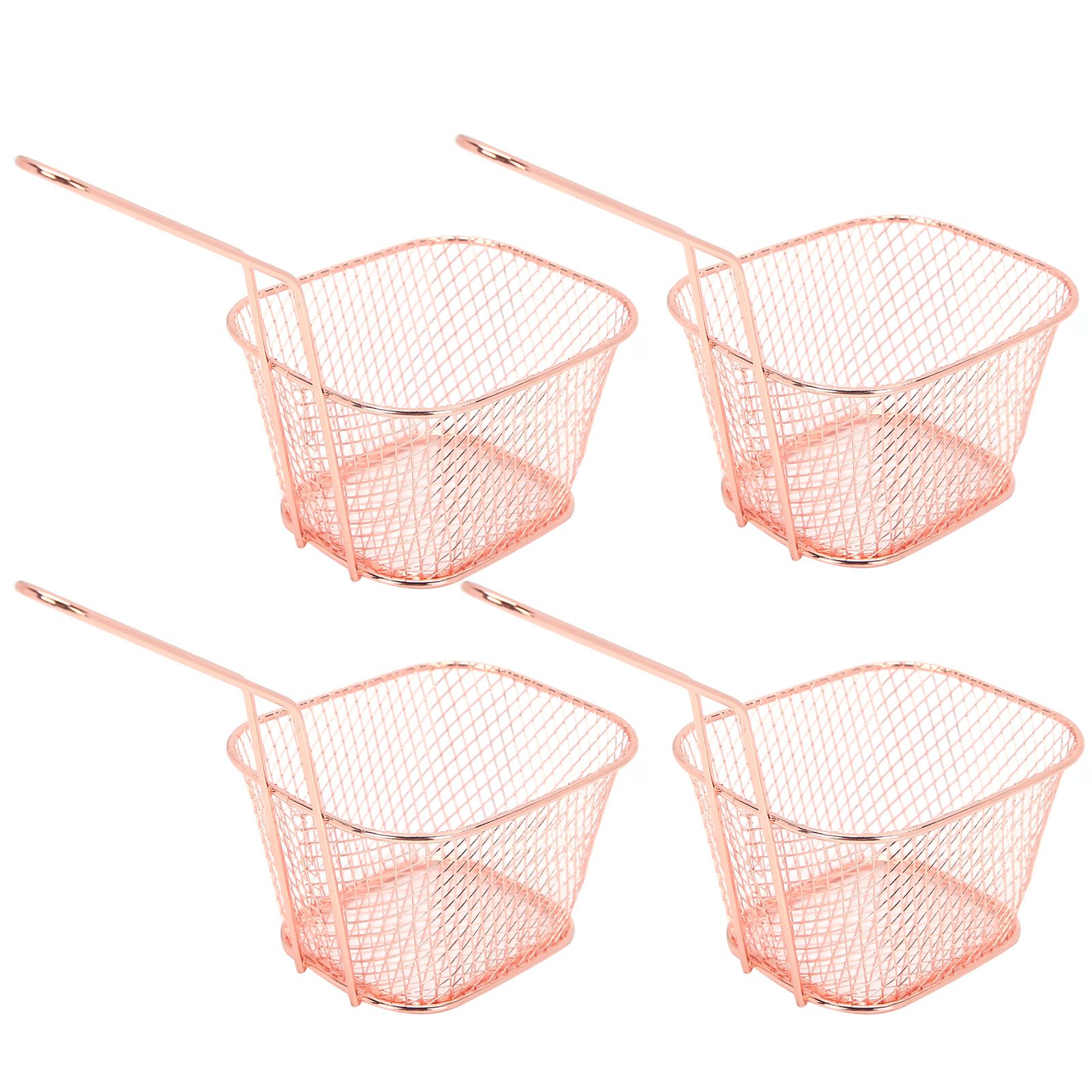 4Pcs Stainless Steel Frying Net Basket Cooking Strainer for French Fries Food view 5
