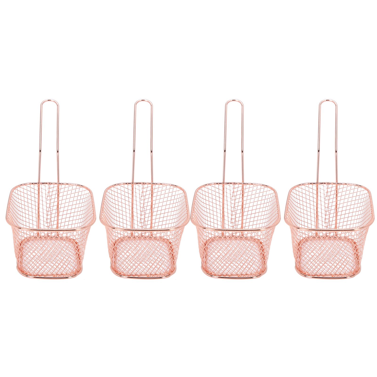 4Pcs Stainless Steel Frying Net Basket Cooking Strainer for French Fries Food view 7