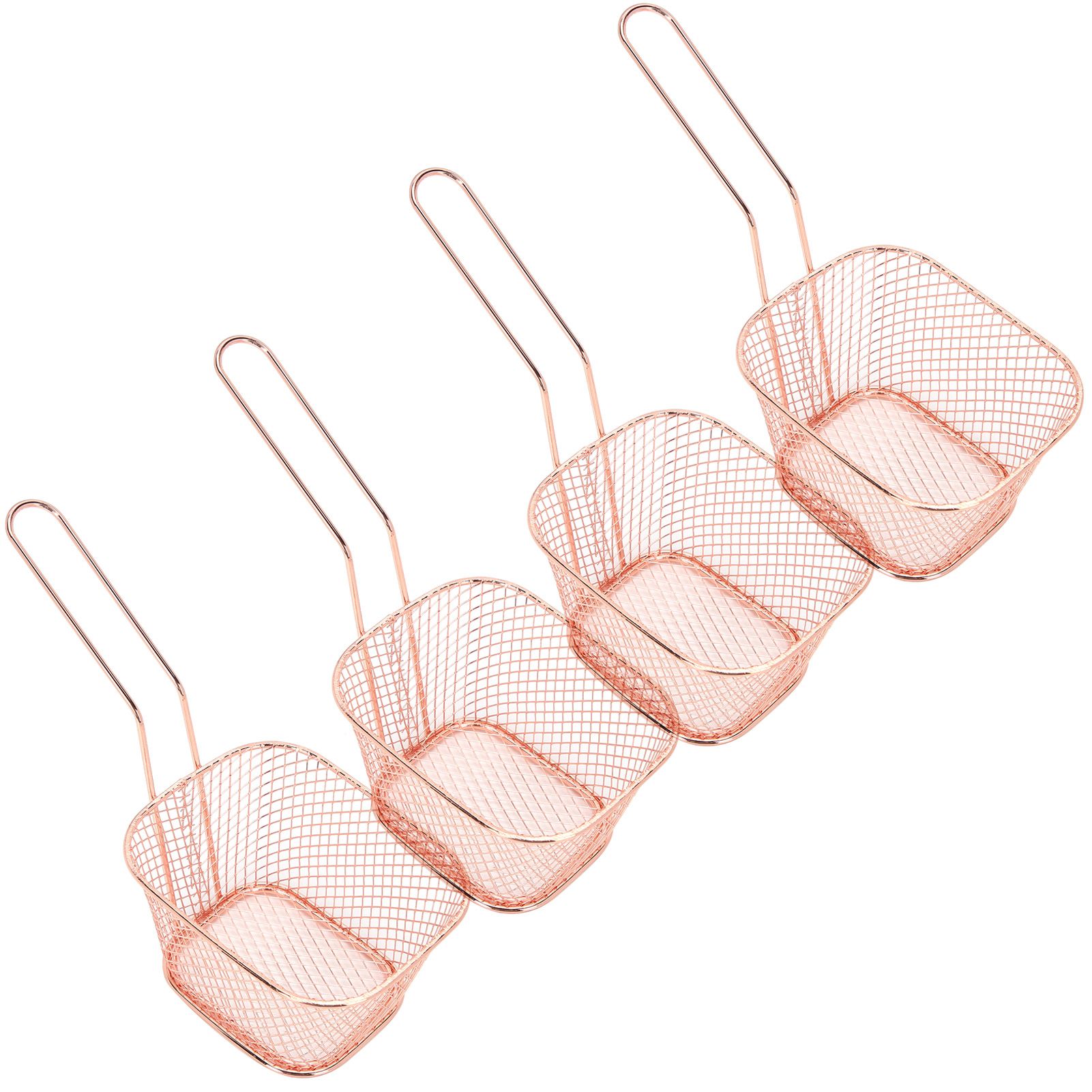 4Pcs Stainless Steel Frying Net Basket Cooking Strainer for French Fries Food view 8